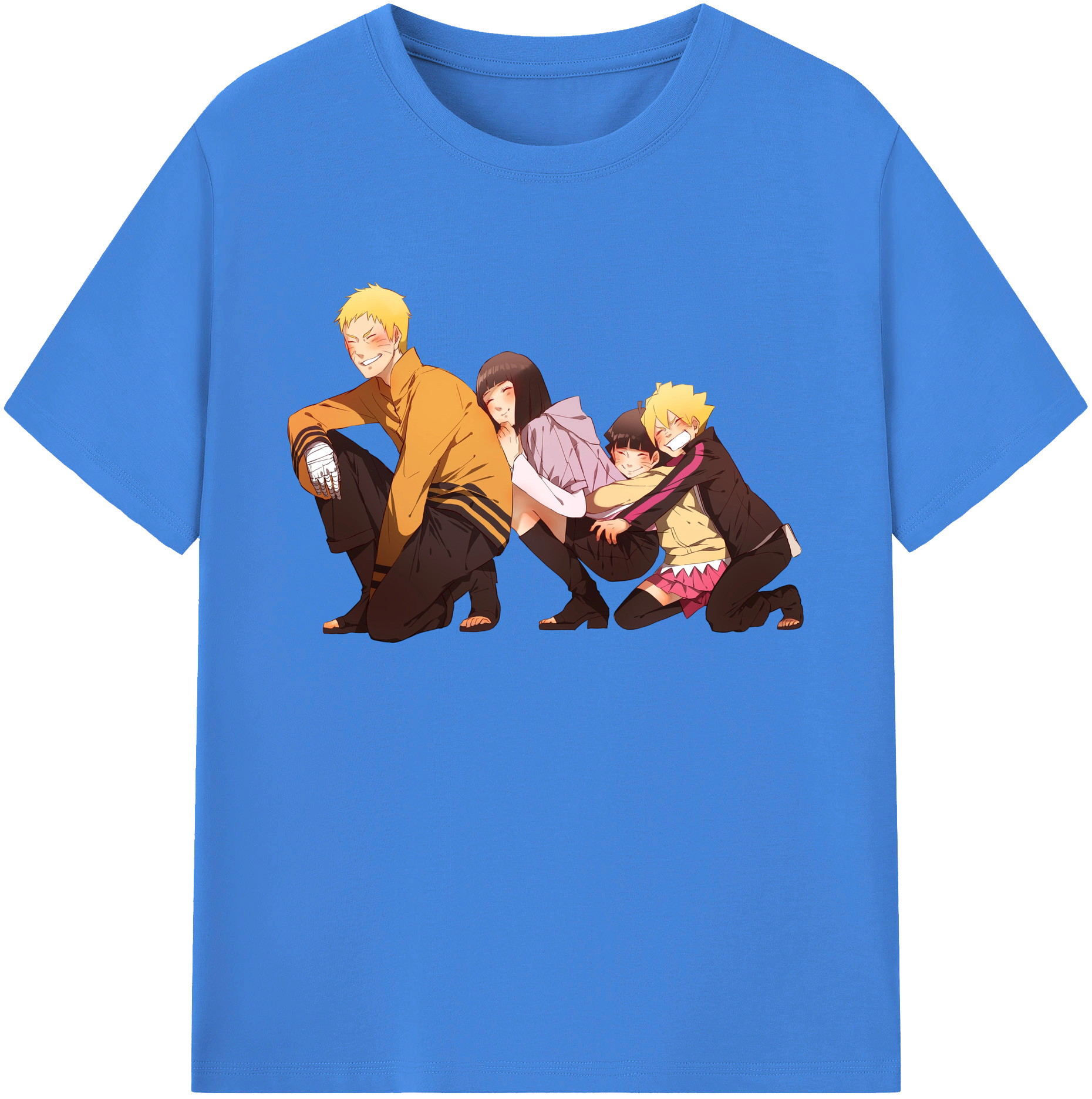 （画像用） NARUTO -ナルト- うずまき ナルト Uzumaki Naruto 綿100％ メンズ半袖Tシャツ｜肌触りやわらか＆通気性