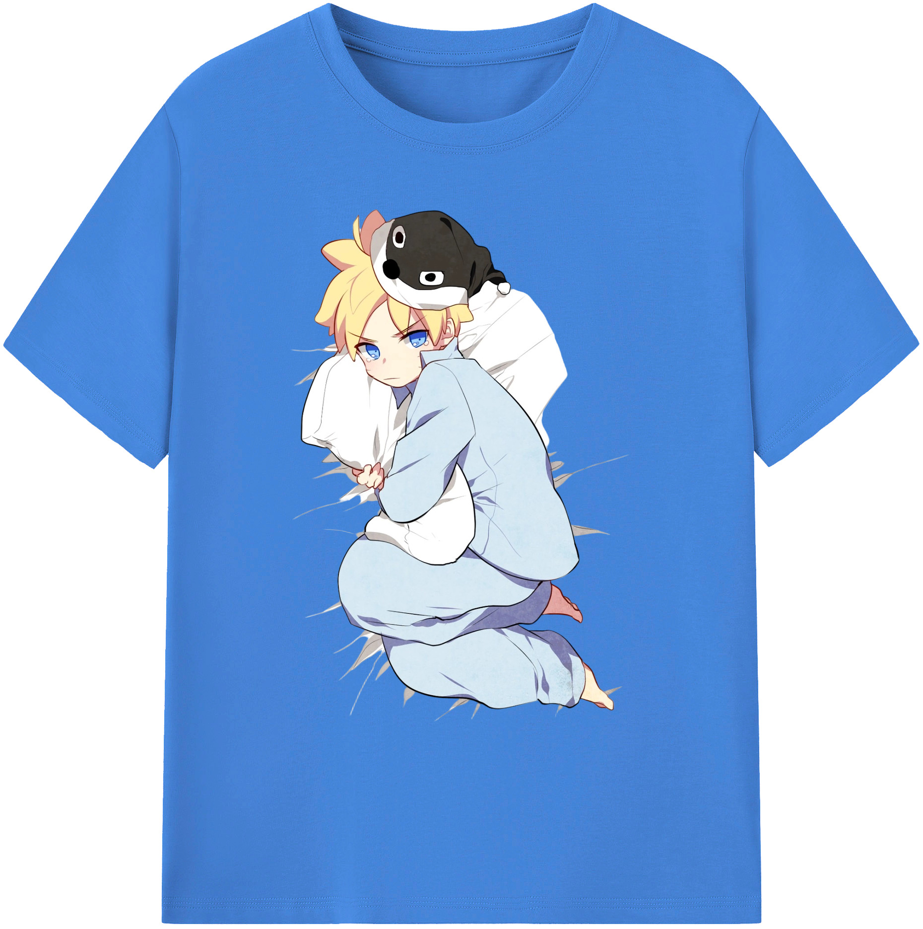 （画像用） NARUTO -ナルト- うずまき ナルト Uzumaki Naruto 綿100％ メンズ半袖Tシャツ｜肌触りやわらか＆通気性