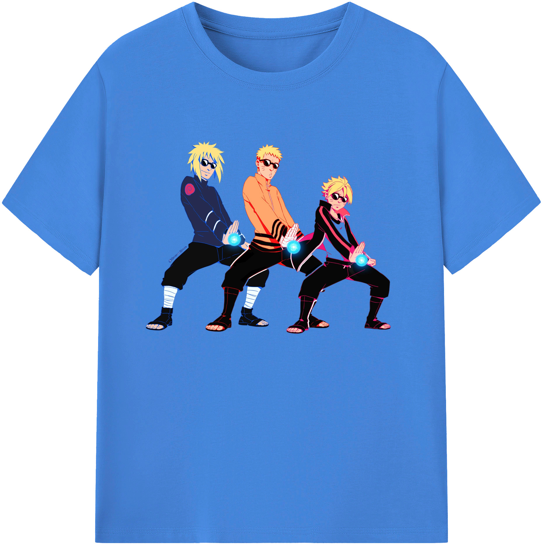 （画像用） NARUTO -ナルト- うずまき ナルト Uzumaki Naruto 綿100％ メンズ半袖Tシャツ｜肌触りやわらか＆通気性