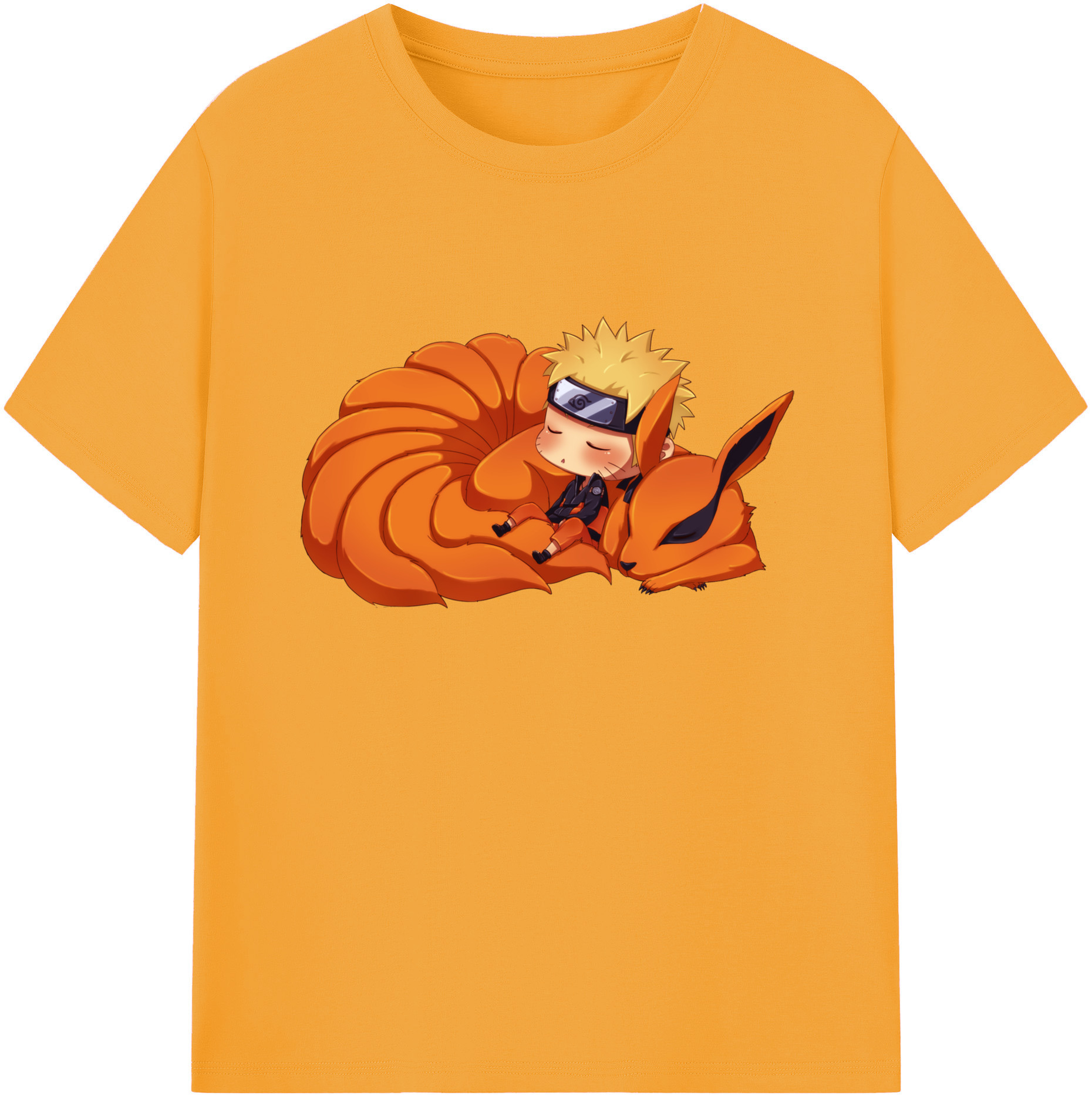（画像用） NARUTO -ナルト- うずまき ナルト Uzumaki Naruto 綿100％ メンズ半袖Tシャツ｜肌触りやわらか＆通気性
