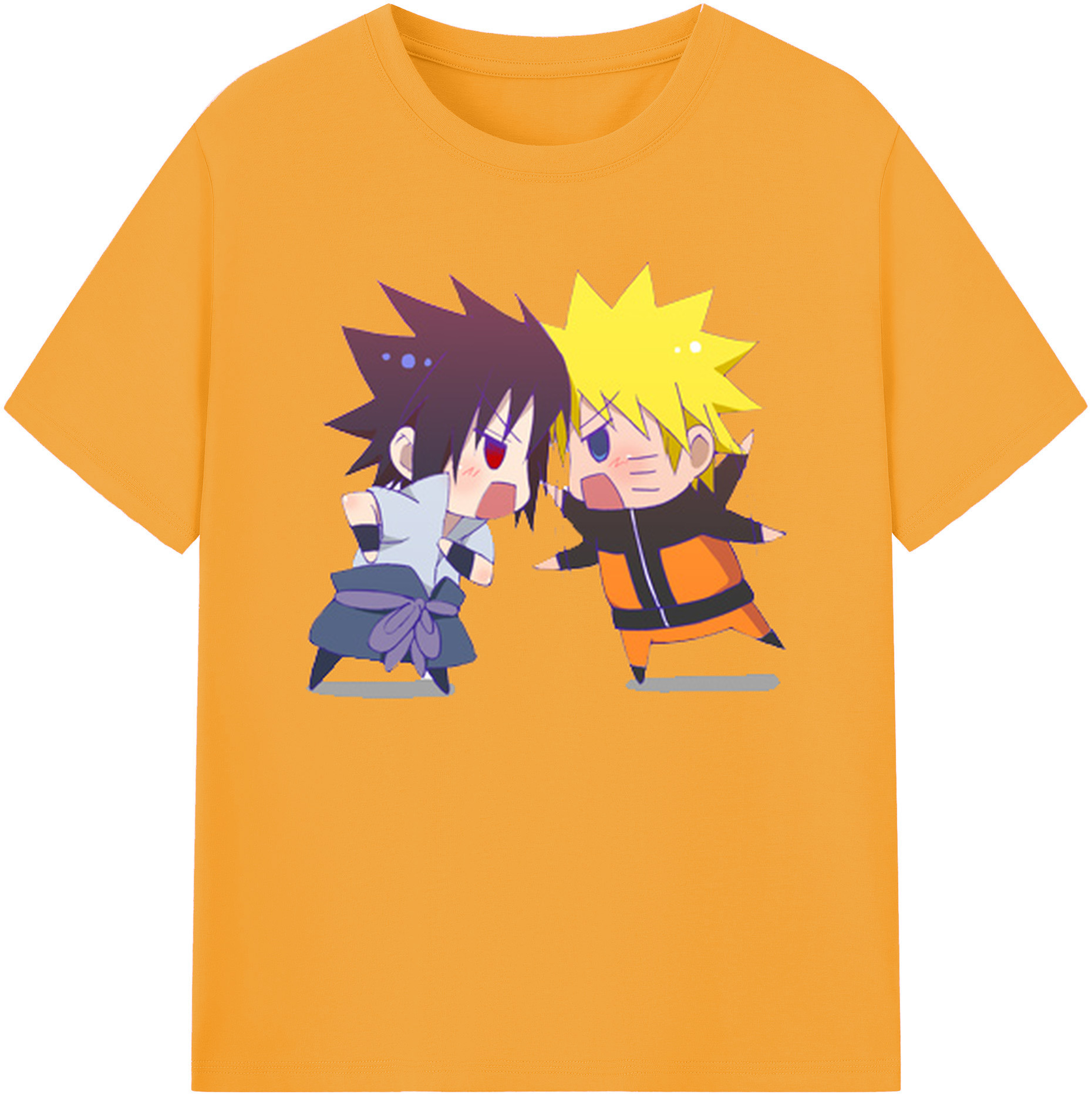 （画像用） NARUTO -ナルト- うずまき ナルト Uzumaki Naruto 綿100％ メンズ半袖Tシャツ｜肌触りやわらか＆通気性
