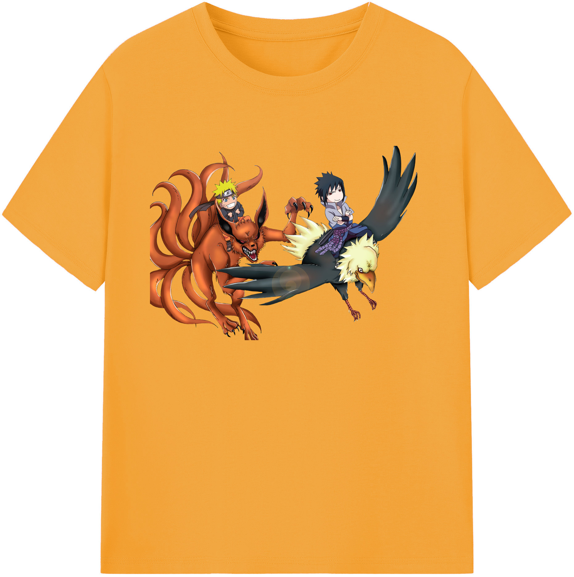 （画像用） NARUTO -ナルト- うずまき ナルト Uzumaki Naruto 綿100％ メンズ半袖Tシャツ｜肌触りやわらか＆通気性