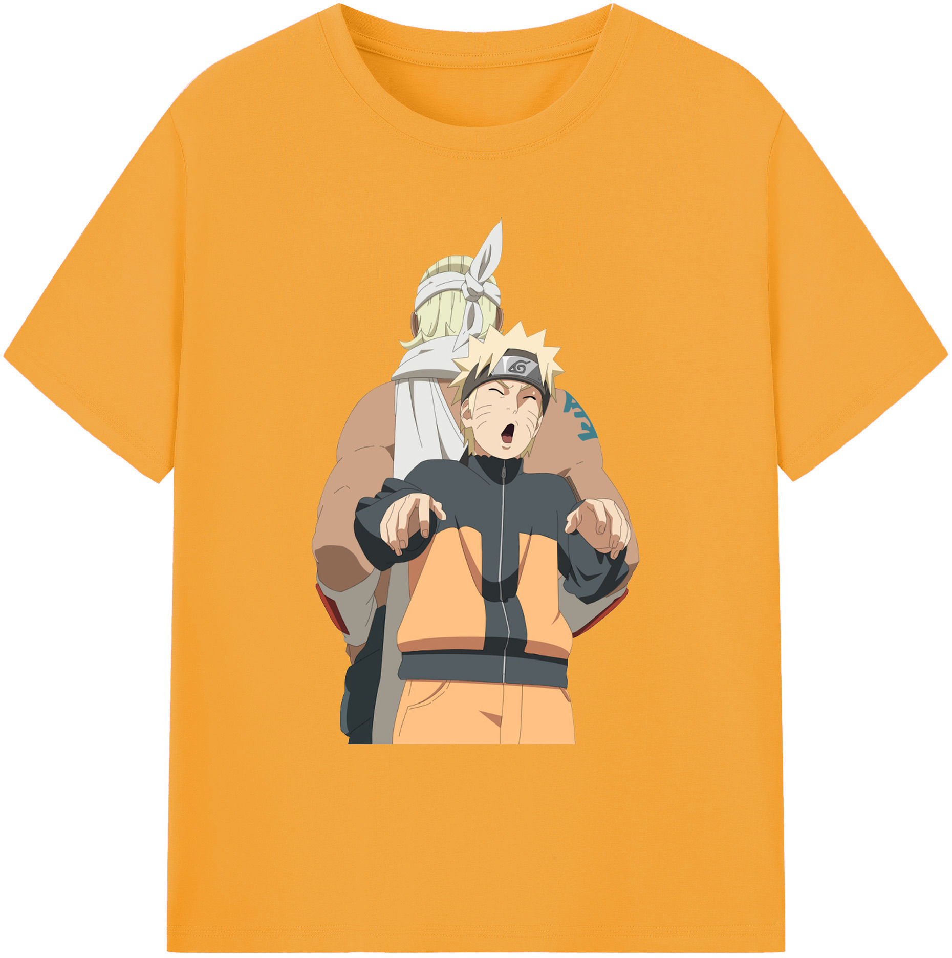 （画像用） NARUTO -ナルト- うずまき ナルト Uzumaki Naruto 綿100％ メンズ半袖Tシャツ｜肌触りやわらか＆通気性