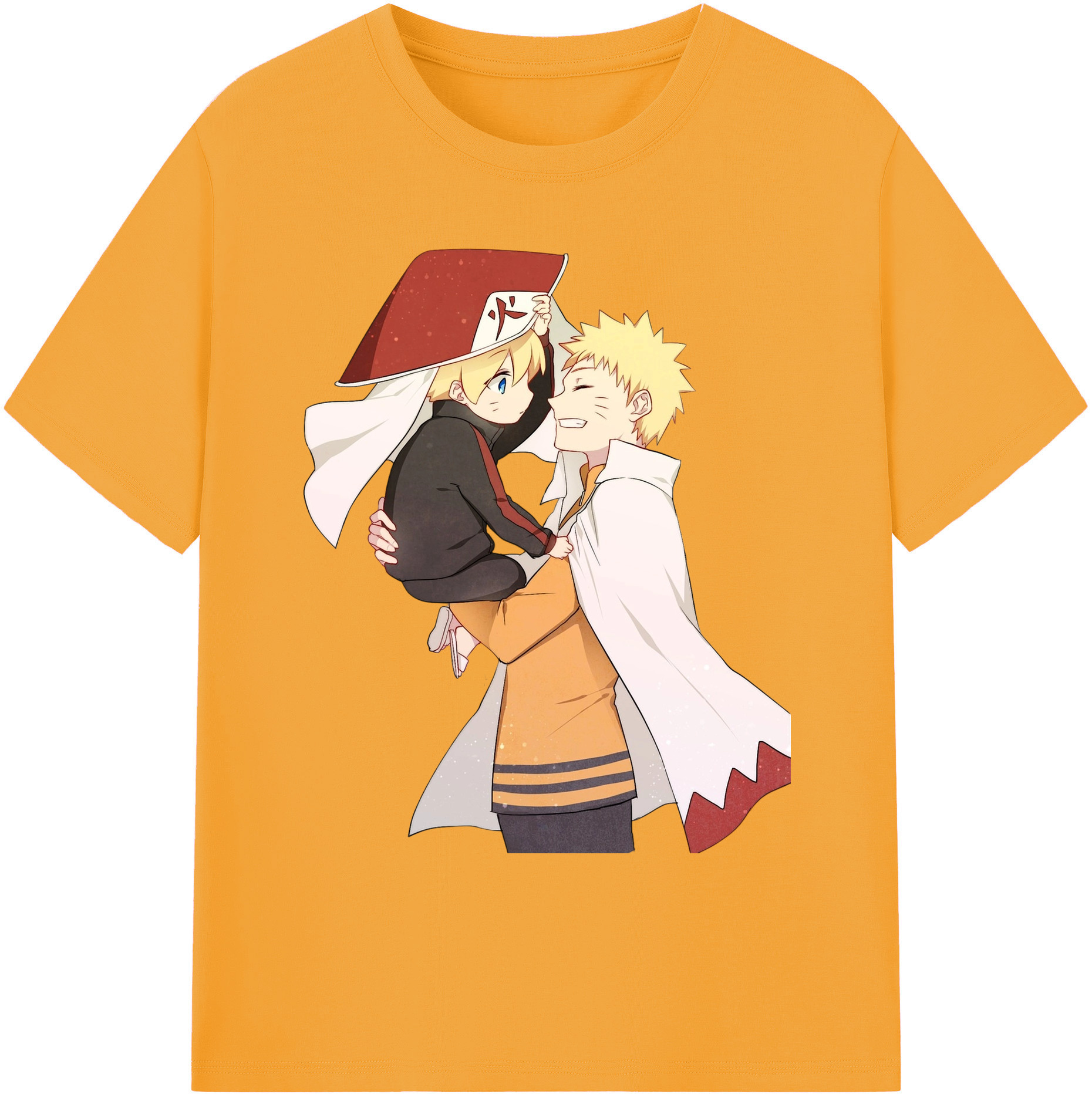 （画像用） NARUTO -ナルト- うずまき ナルト Uzumaki Naruto 綿100％ メンズ半袖Tシャツ｜肌触りやわらか＆通気性