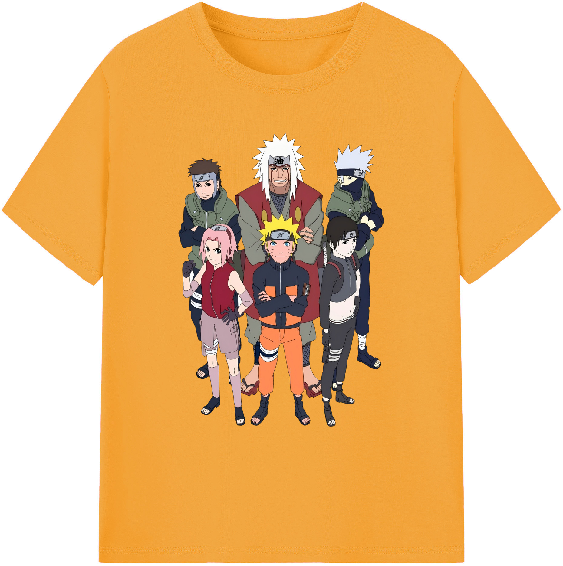 （画像用） NARUTO -ナルト- うずまき ナルト Uzumaki Naruto 綿100％ メンズ半袖Tシャツ｜肌触りやわらか＆通気性