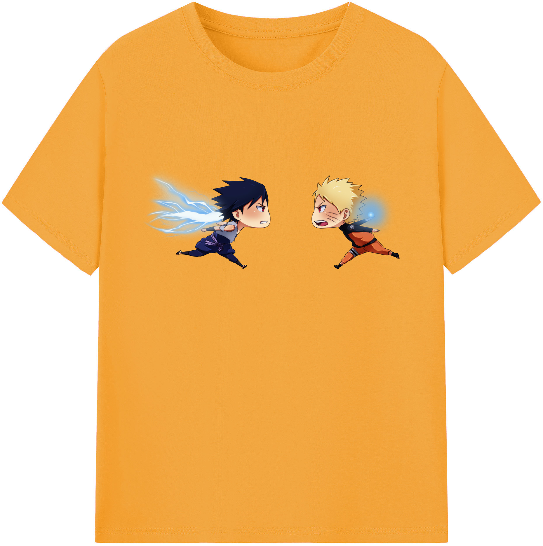 （画像用） NARUTO -ナルト- うずまき ナルト Uzumaki Naruto 綿100％ メンズ半袖Tシャツ｜肌触りやわらか＆通気性