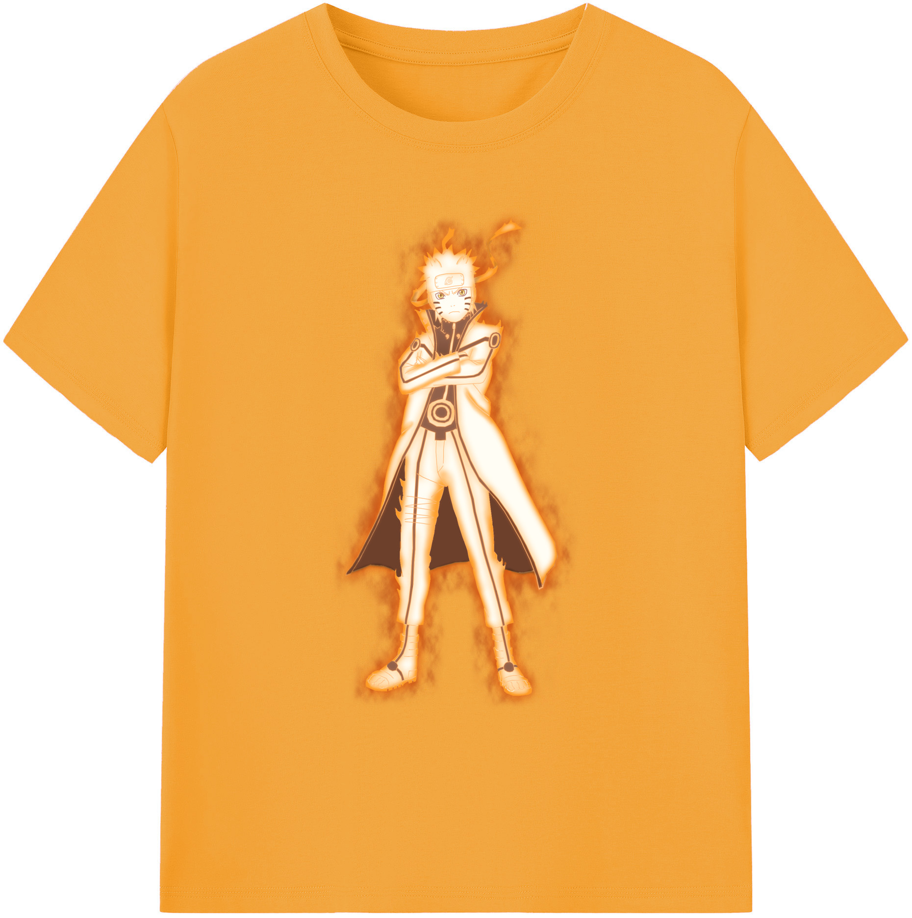 （画像用） NARUTO -ナルト- うずまき ナルト Uzumaki Naruto 綿100％ メンズ半袖Tシャツ｜肌触りやわらか＆通気性