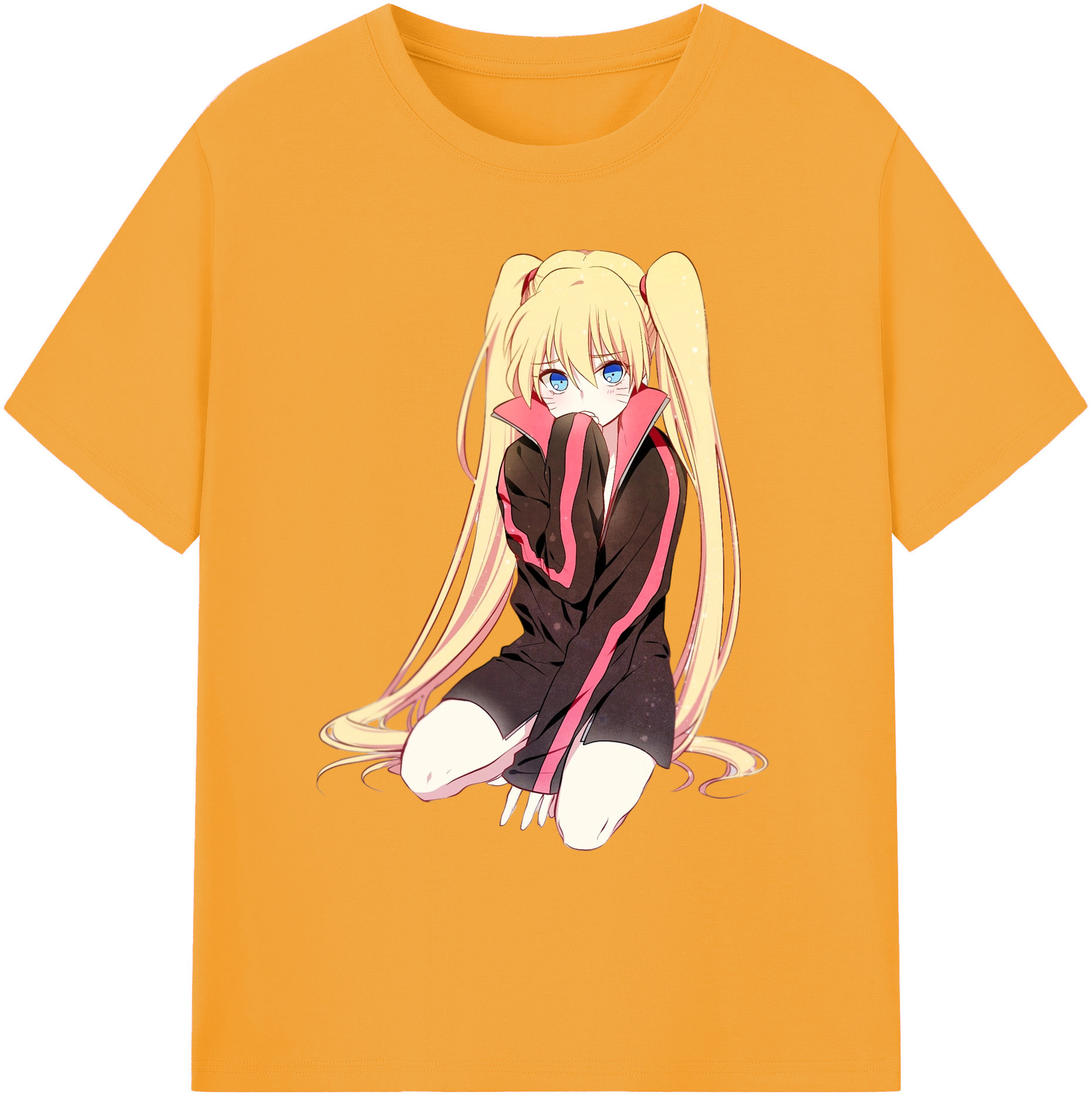 （画像用） NARUTO -ナルト- うずまき ナルト Uzumaki Naruto 綿100％ メンズ半袖Tシャツ｜肌触りやわらか＆通気性