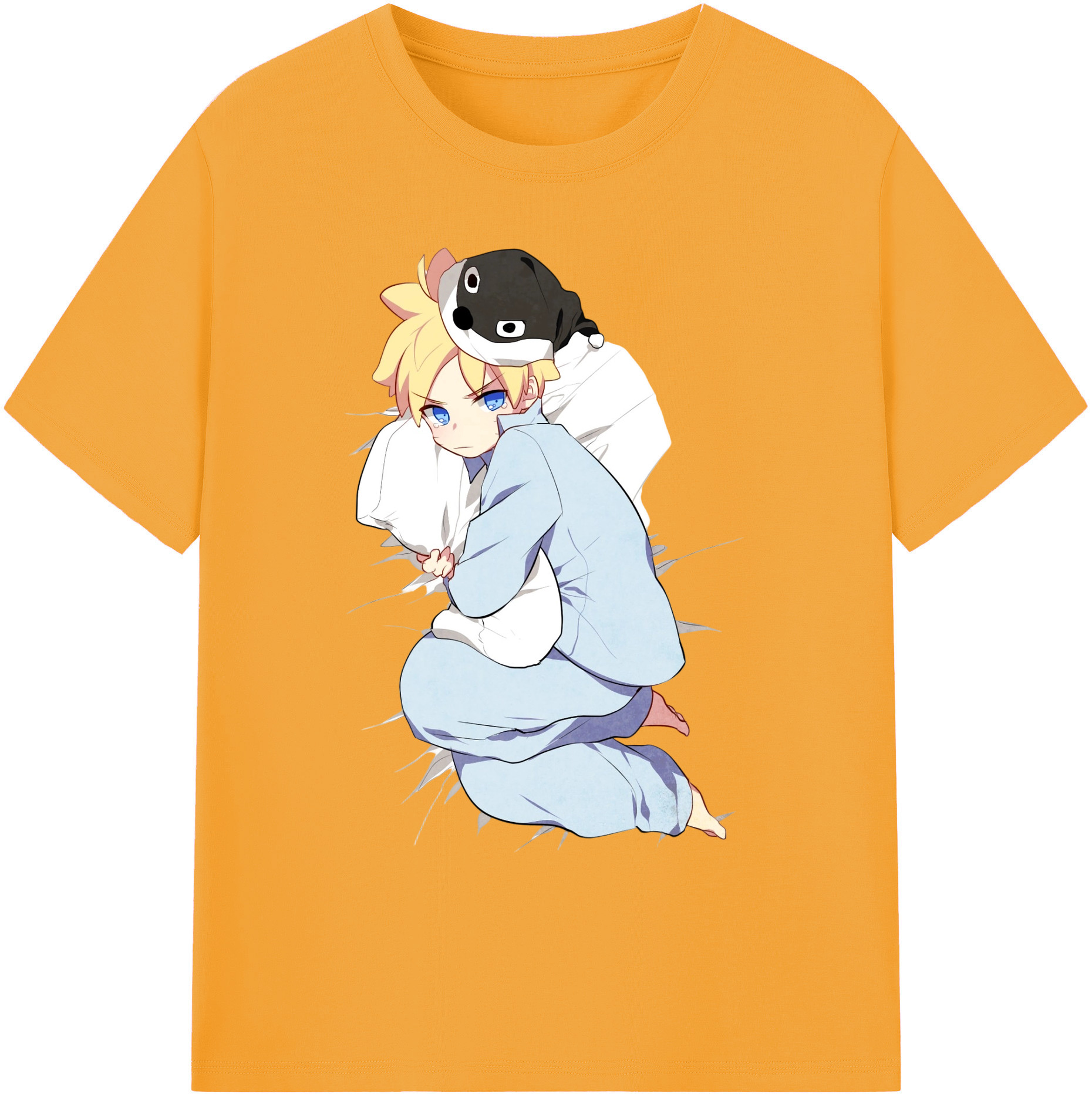 （画像用） NARUTO -ナルト- うずまき ナルト Uzumaki Naruto 綿100％ メンズ半袖Tシャツ｜肌触りやわらか＆通気性