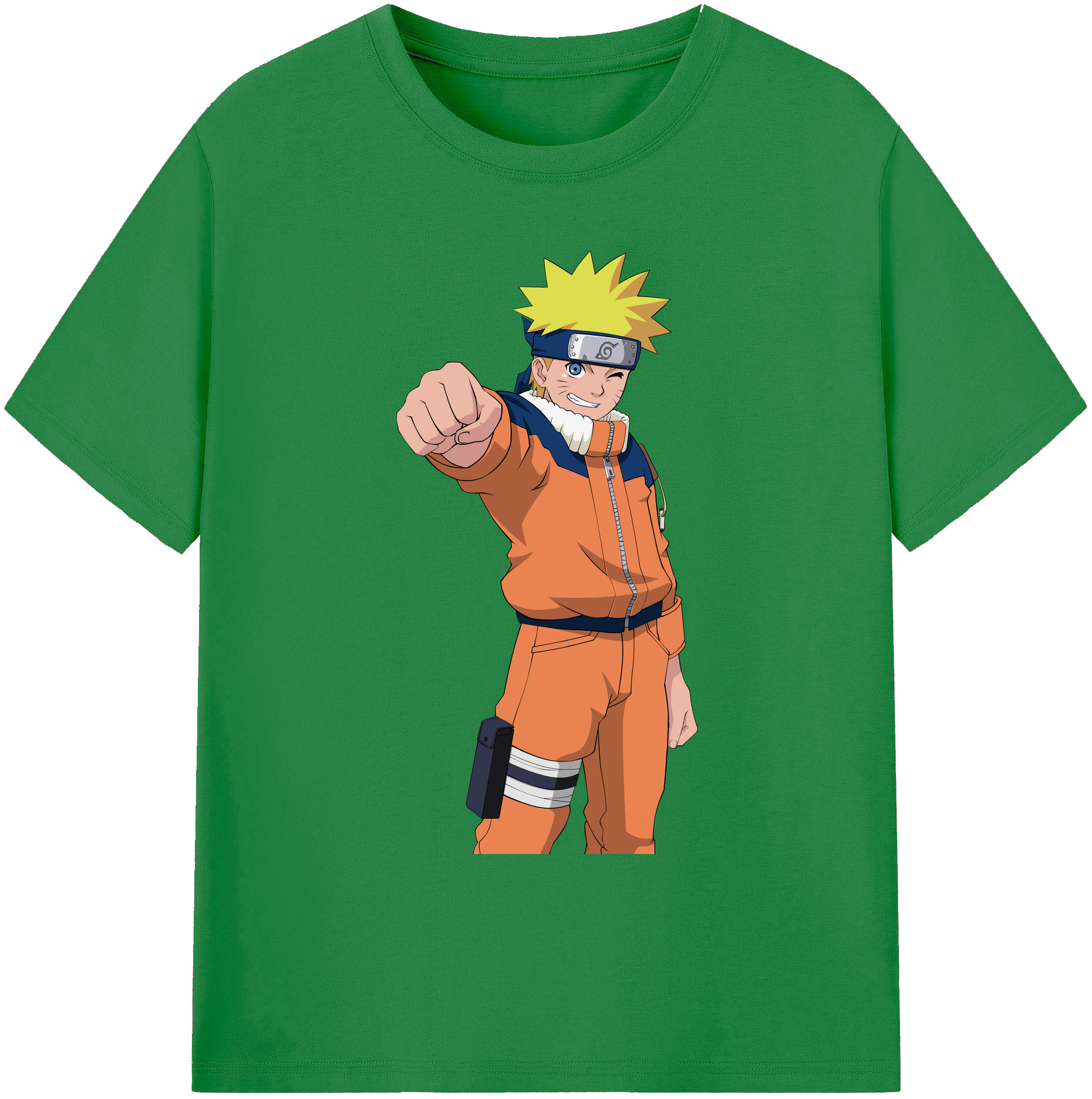 NARUTO -ナルト- うずまき ナルト Uzumaki Naruto 綿100％ メンズ半袖Tシャツ｜肌触りやわらか＆通気性
