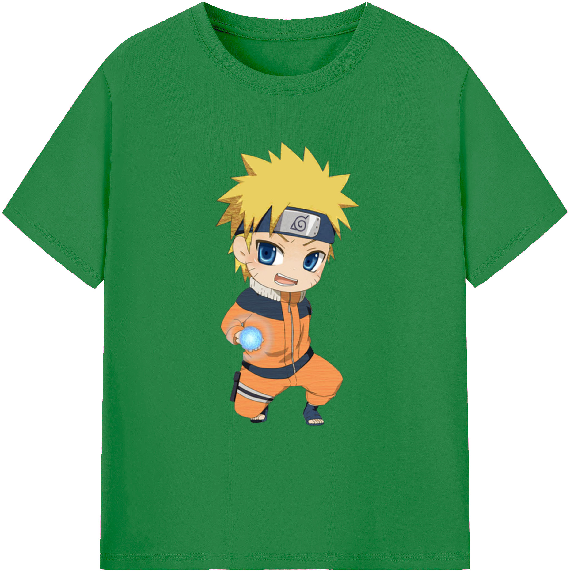 （画像用） NARUTO -ナルト- うずまき ナルト Uzumaki Naruto 綿100％ メンズ半袖Tシャツ｜肌触りやわらか＆通気性