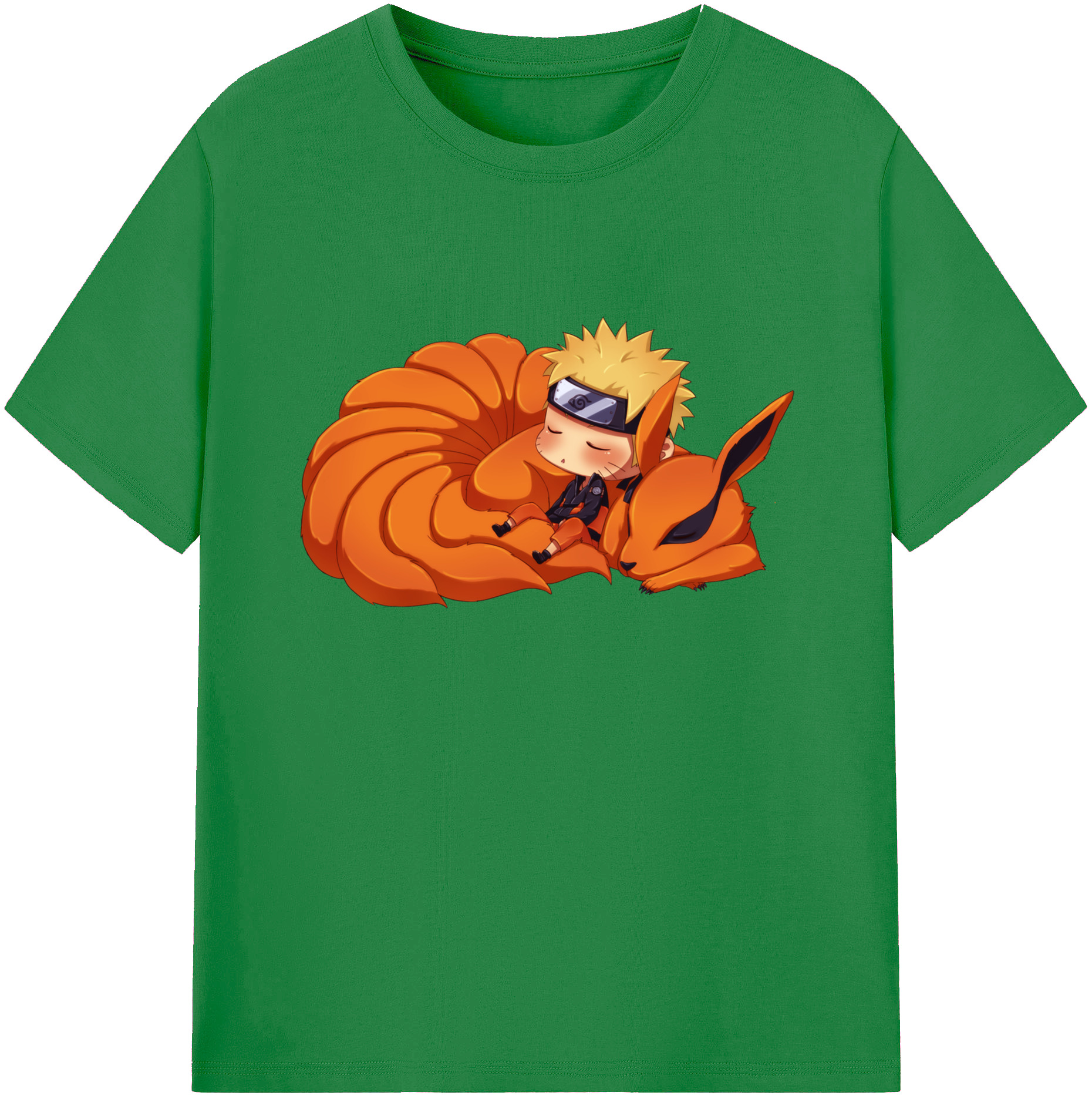 （画像用） NARUTO -ナルト- うずまき ナルト Uzumaki Naruto 綿100％ メンズ半袖Tシャツ｜肌触りやわらか＆通気性