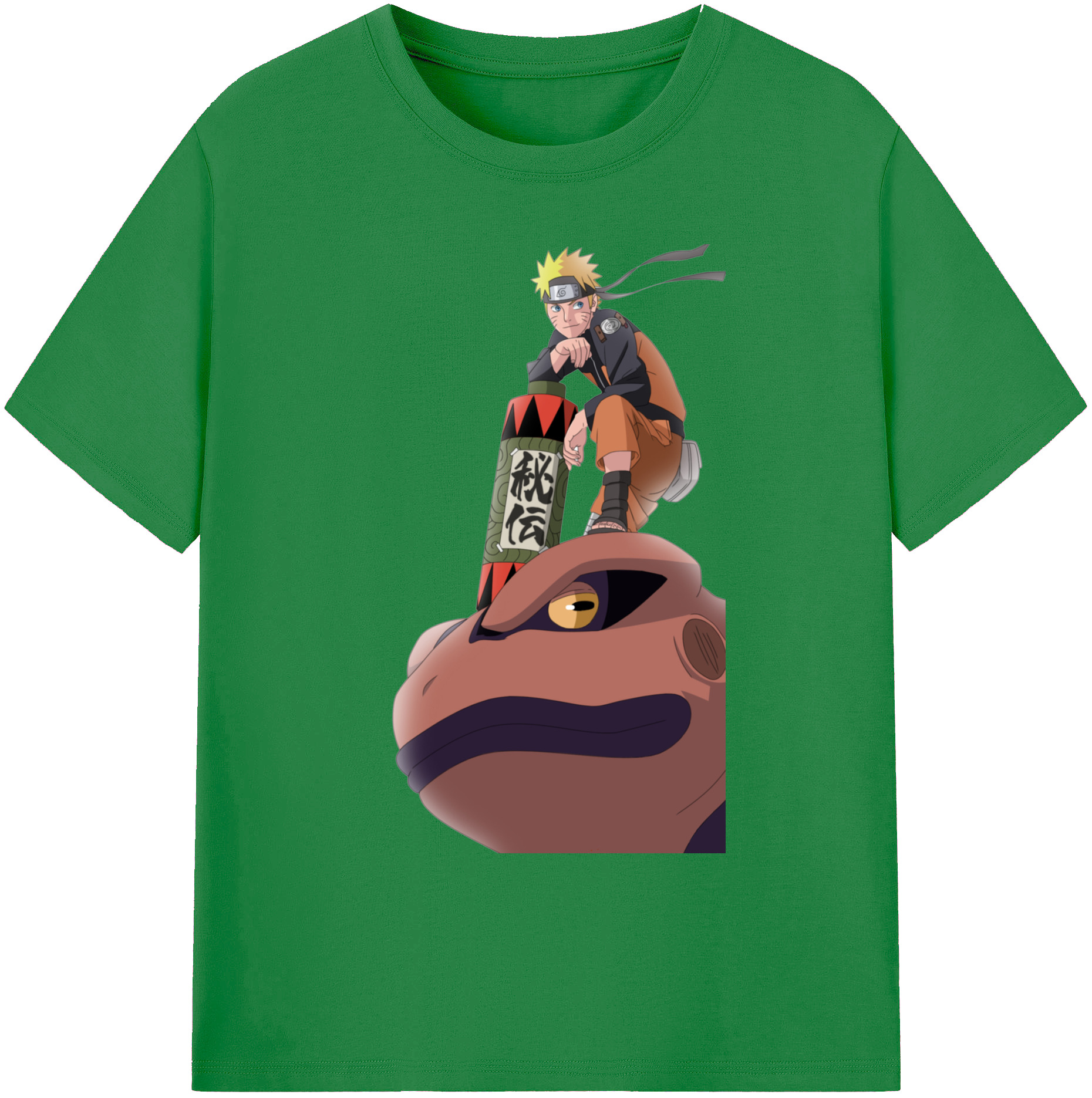 （画像用） NARUTO -ナルト- うずまき ナルト Uzumaki Naruto 綿100％ メンズ半袖Tシャツ｜肌触りやわらか＆通気性