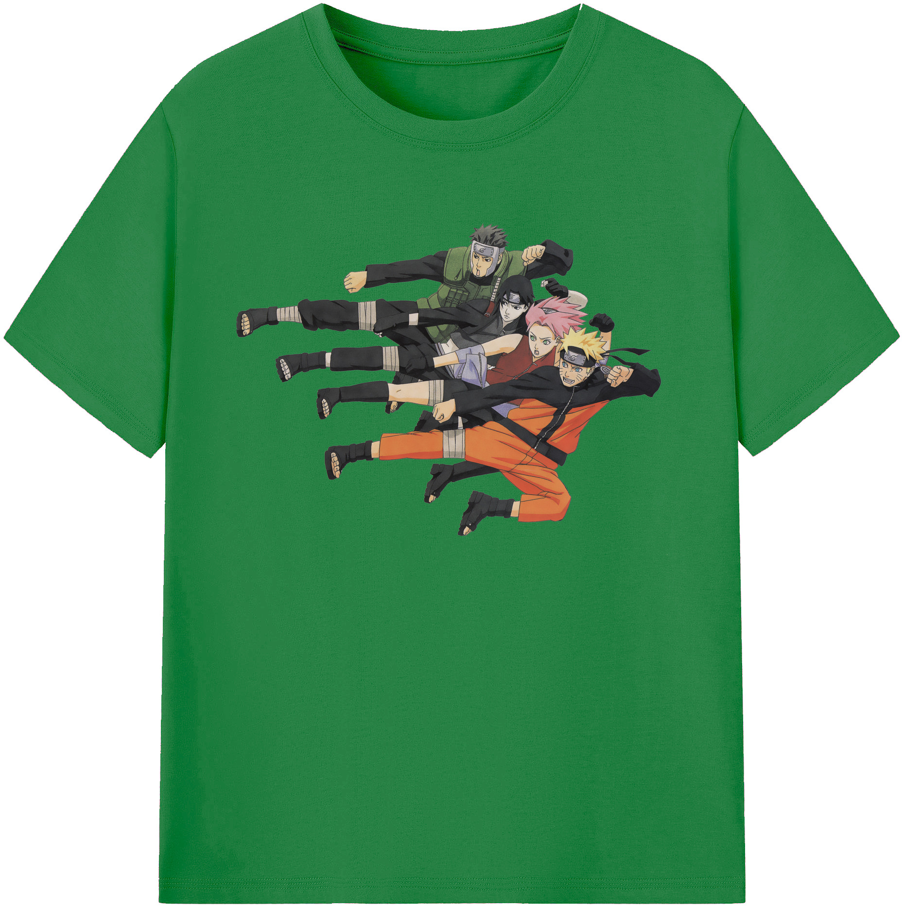 （画像用） NARUTO -ナルト- うずまき ナルト Uzumaki Naruto 綿100％ メンズ半袖Tシャツ｜肌触りやわらか＆通気性
