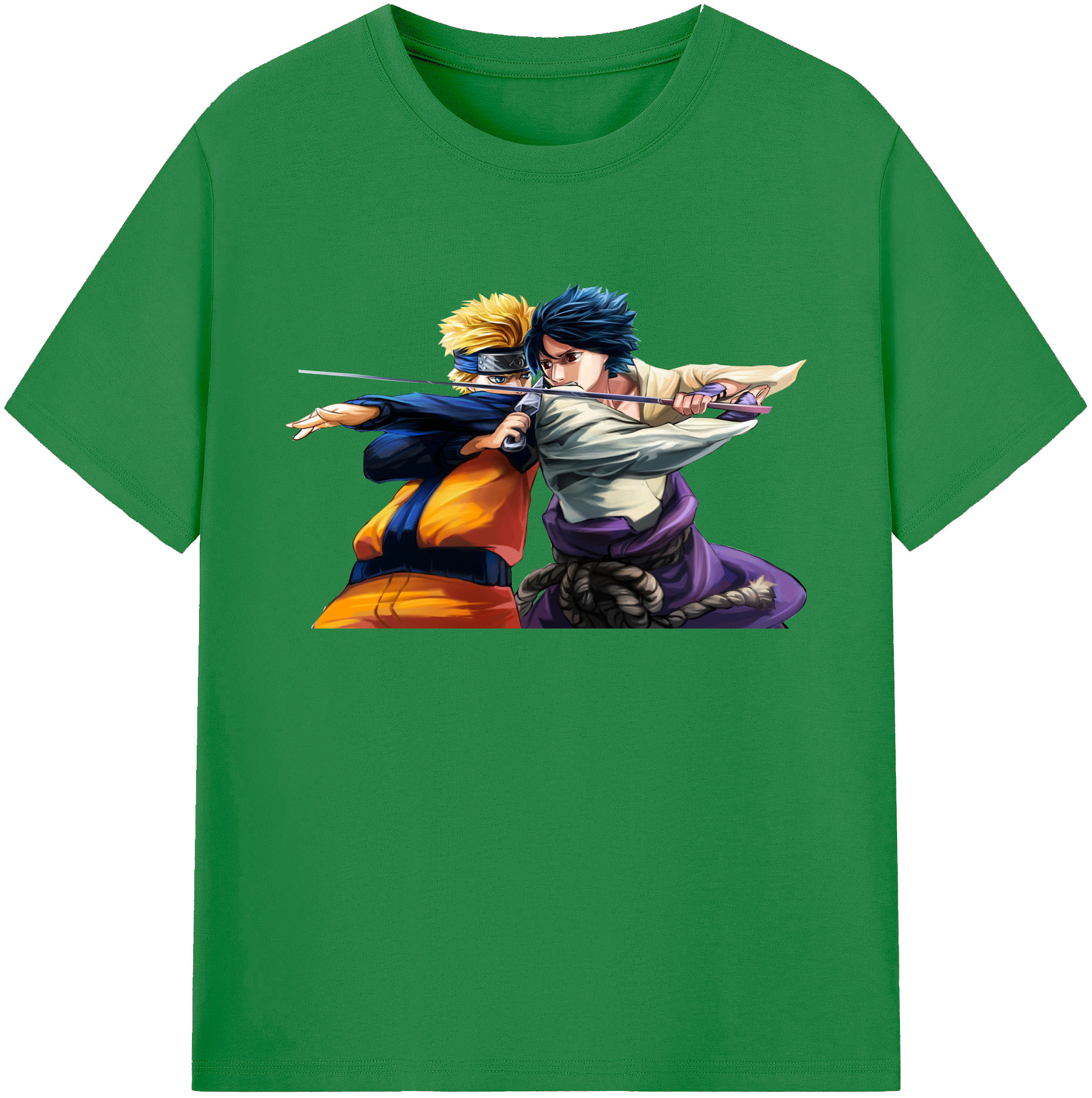（画像用） NARUTO -ナルト- うずまき ナルト Uzumaki Naruto 綿100％ メンズ半袖Tシャツ｜肌触りやわらか＆通気性