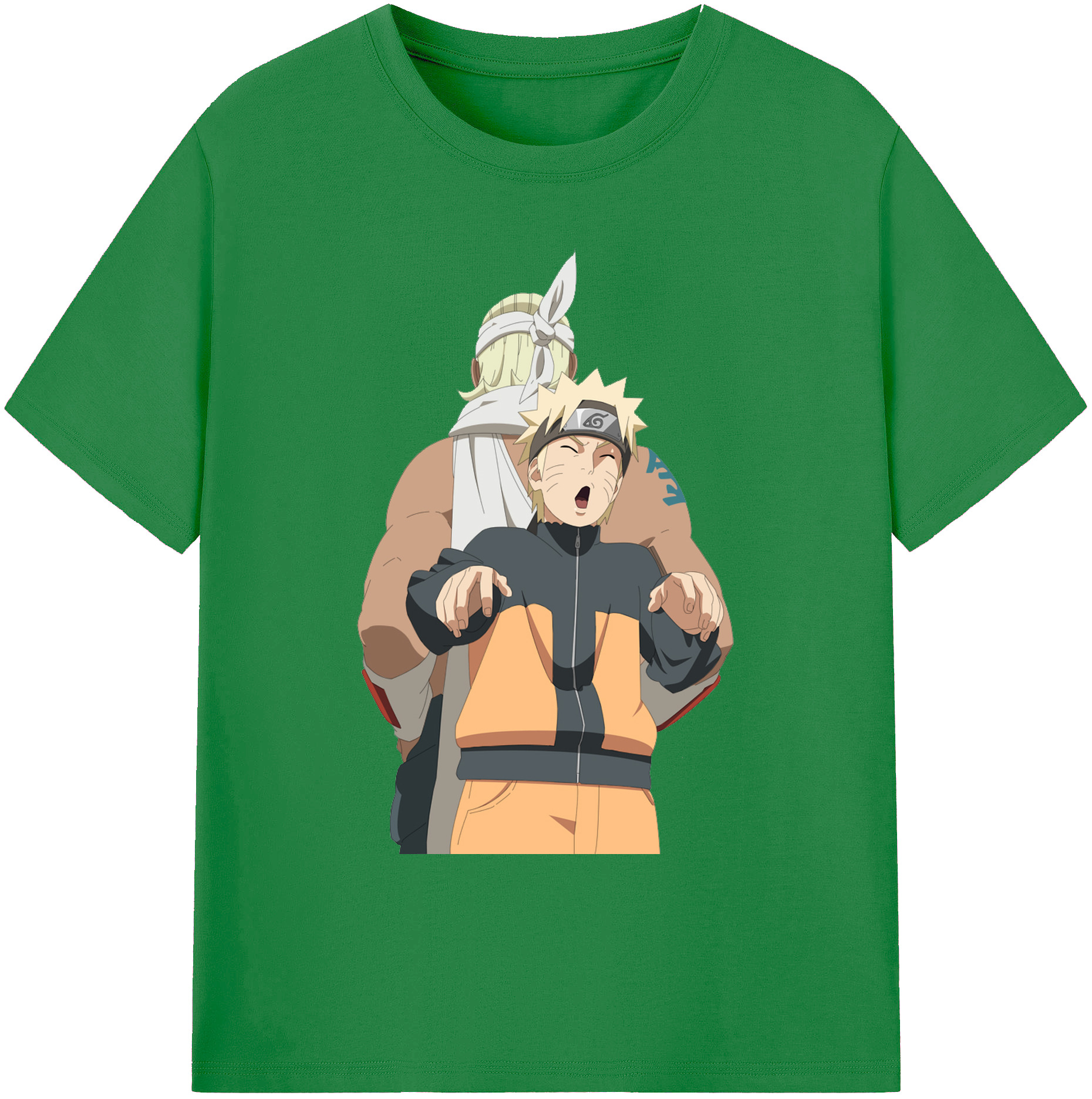 （画像用） NARUTO -ナルト- うずまき ナルト Uzumaki Naruto 綿100％ メンズ半袖Tシャツ｜肌触りやわらか＆通気性