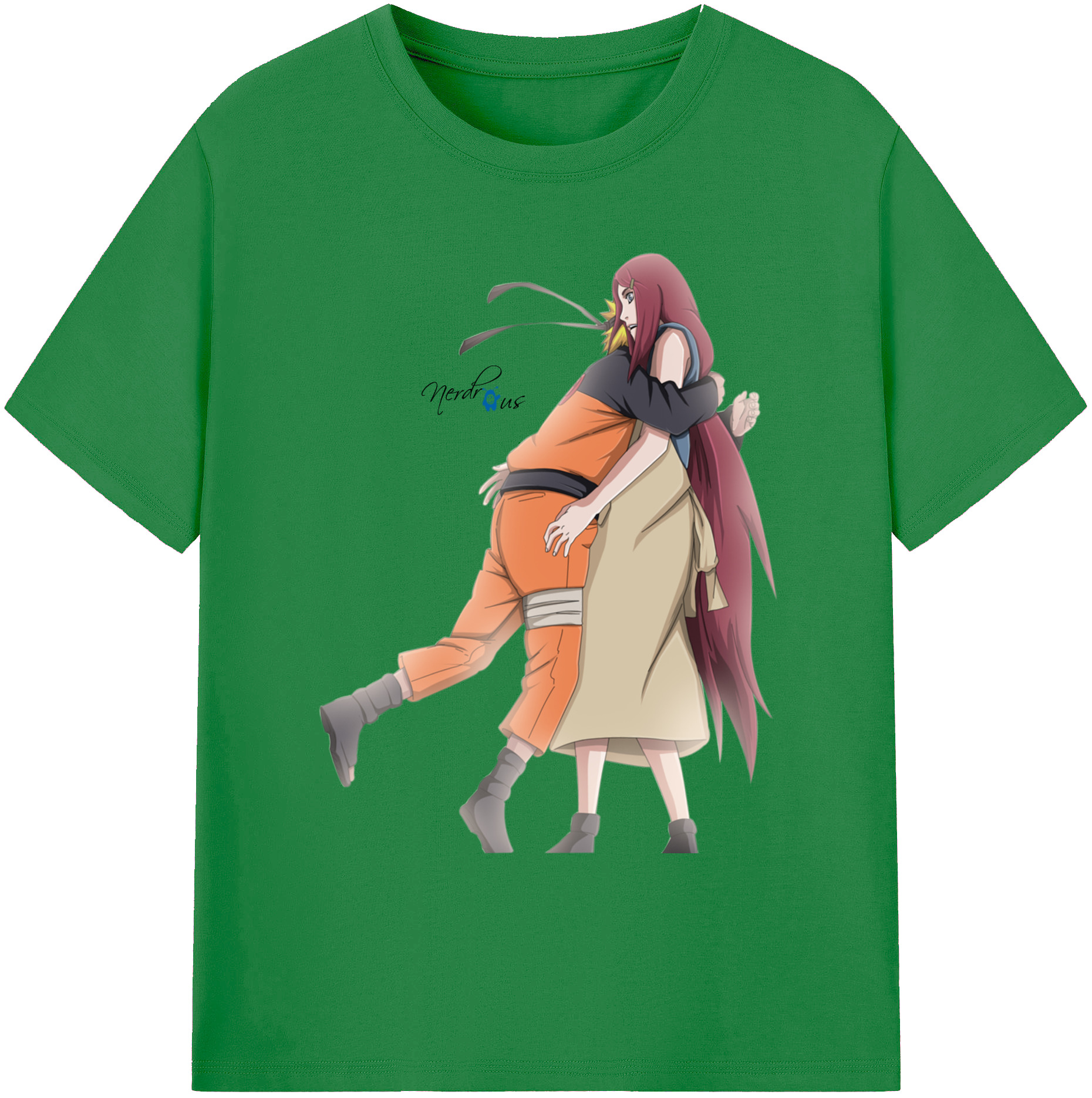 （画像用） NARUTO -ナルト- うずまき ナルト Uzumaki Naruto 綿100％ メンズ半袖Tシャツ｜肌触りやわらか＆通気性