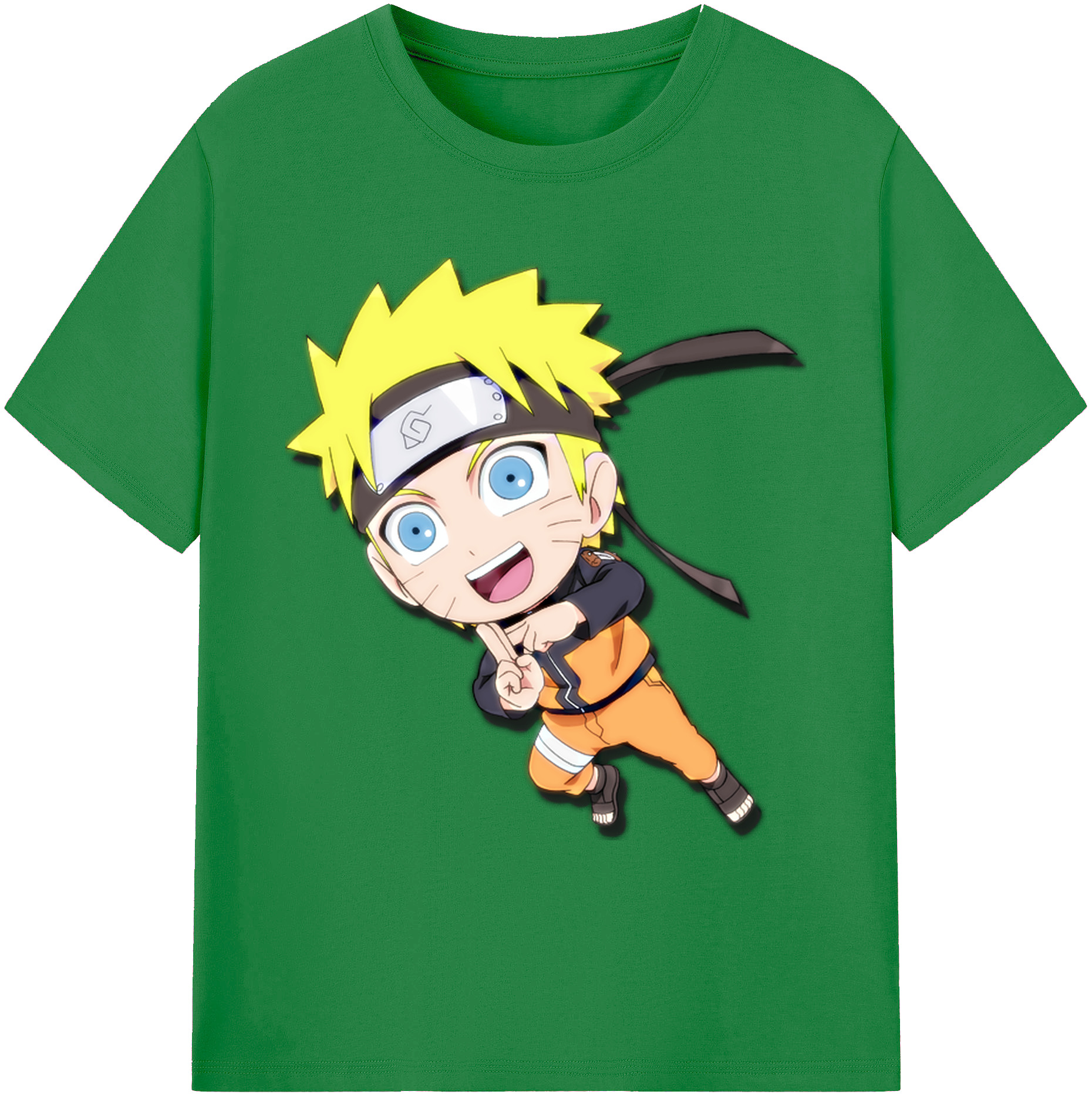 （画像用） NARUTO -ナルト- うずまき ナルト Uzumaki Naruto 綿100％ メンズ半袖Tシャツ｜肌触りやわらか＆通気性