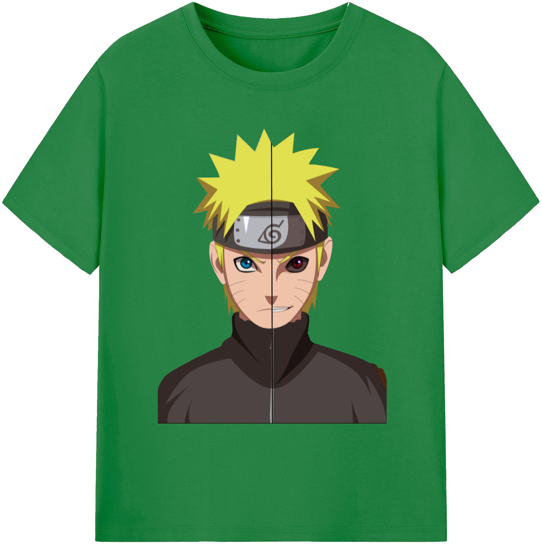 （画像用） NARUTO -ナルト- うずまき ナルト Uzumaki Naruto 綿100％ メンズ半袖Tシャツ｜肌触りやわらか＆通気性