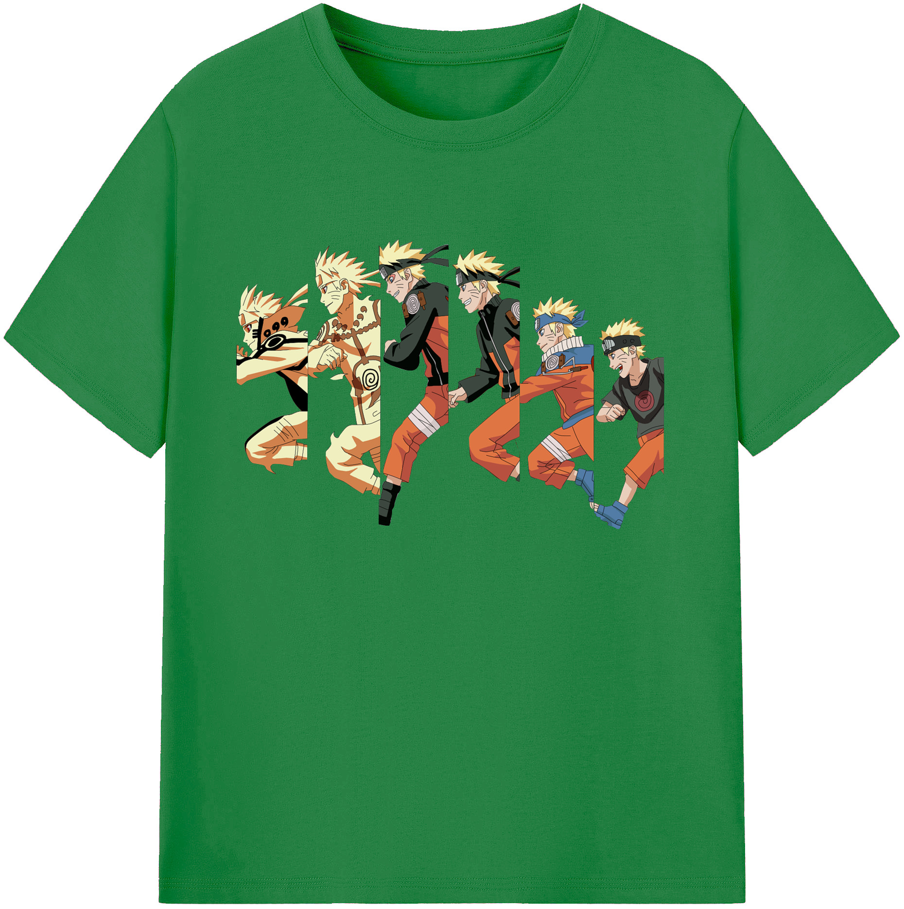 （画像用） NARUTO -ナルト- うずまき ナルト Uzumaki Naruto 綿100％ メンズ半袖Tシャツ｜肌触りやわらか＆通気性