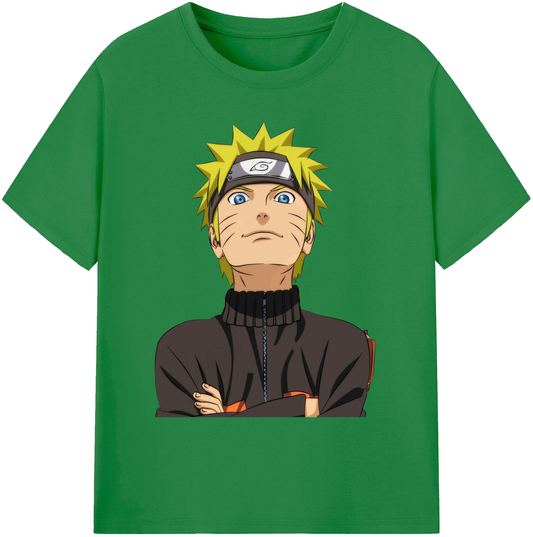 （画像用） NARUTO -ナルト- うずまき ナルト Uzumaki Naruto 綿100％ メンズ半袖Tシャツ｜肌触りやわらか＆通気性