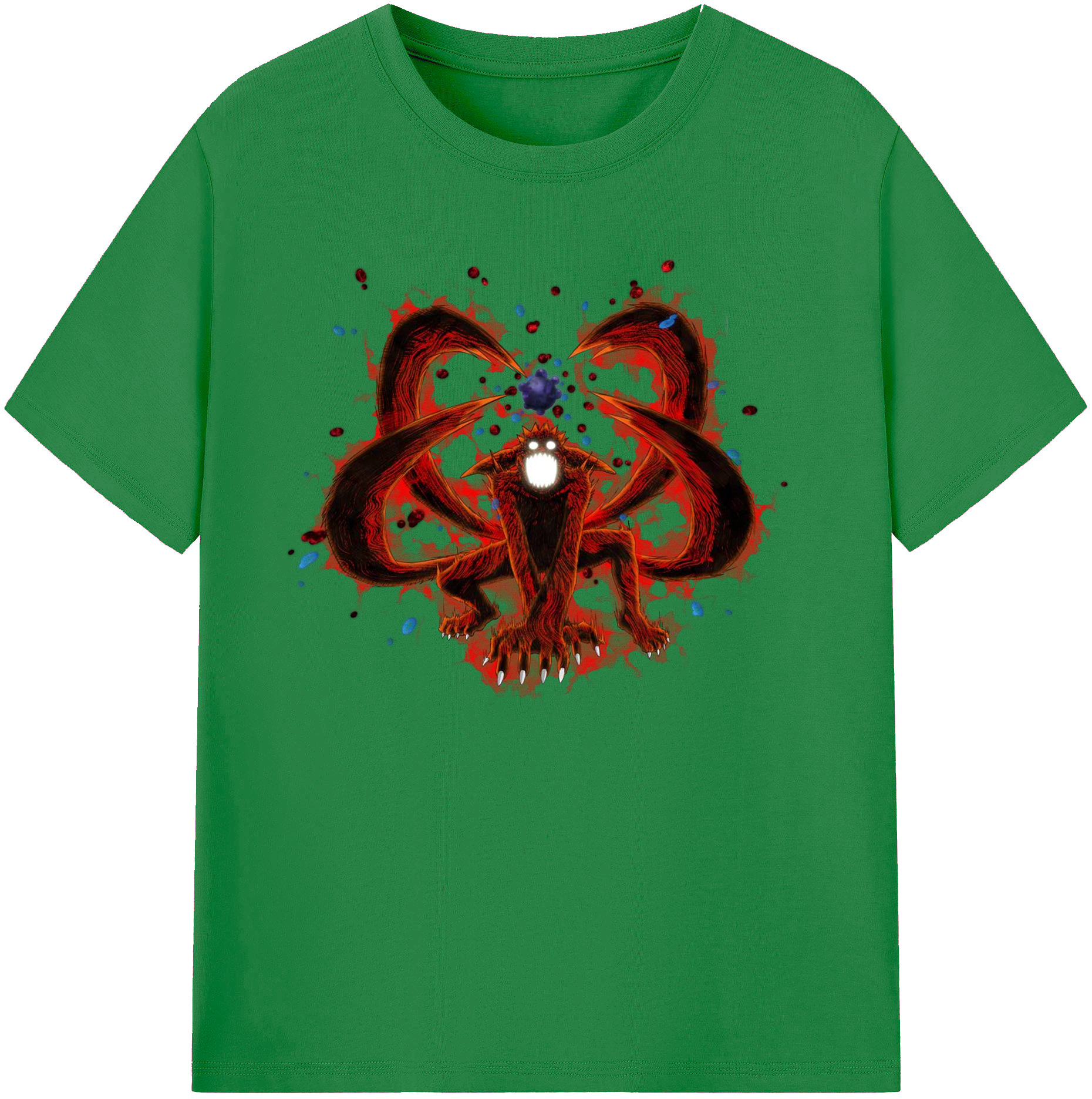 （画像用） NARUTO -ナルト- うずまき ナルト Uzumaki Naruto 綿100％ メンズ半袖Tシャツ｜肌触りやわらか＆通気性