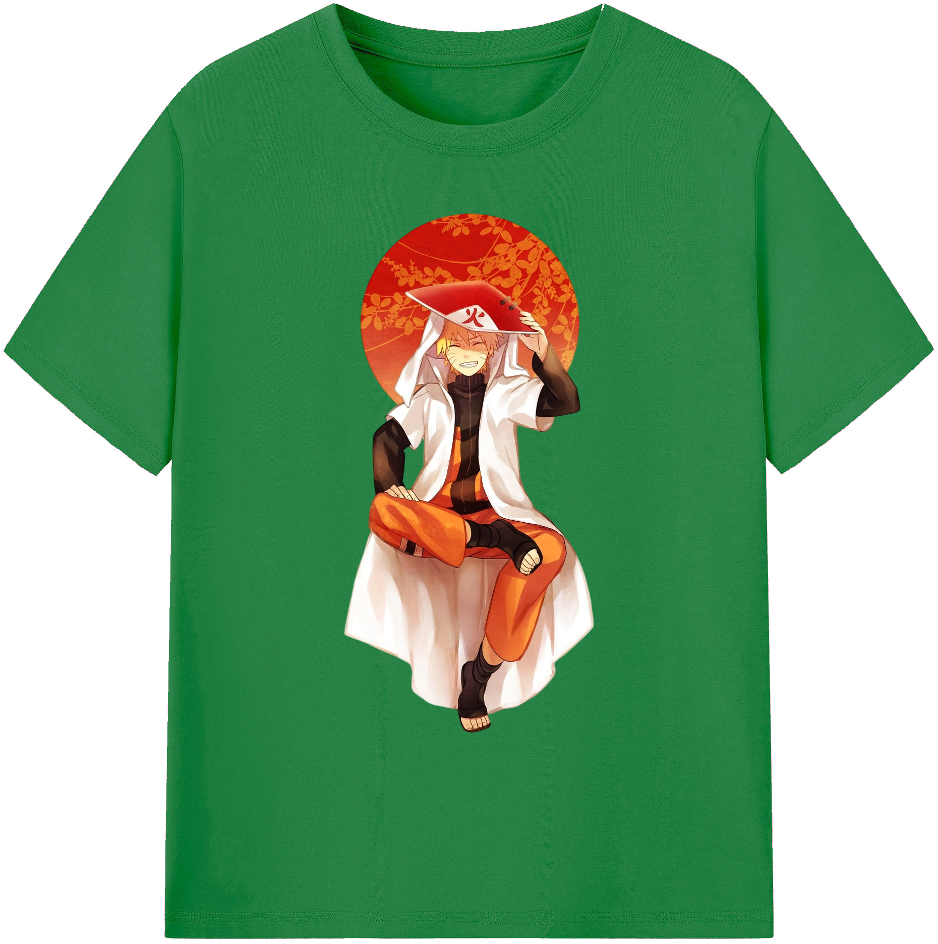（画像用） NARUTO -ナルト- うずまき ナルト Uzumaki Naruto 綿100％ メンズ半袖Tシャツ｜肌触りやわらか＆通気性