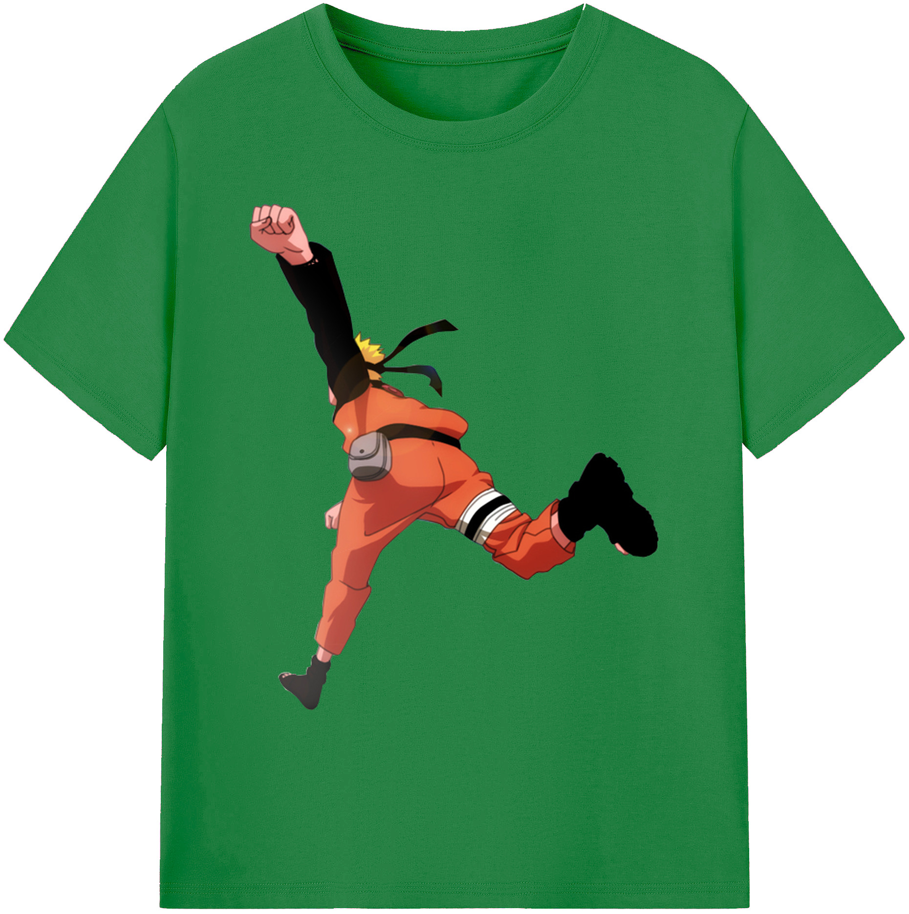 （画像用） NARUTO -ナルト- うずまき ナルト Uzumaki Naruto 綿100％ メンズ半袖Tシャツ｜肌触りやわらか＆通気性