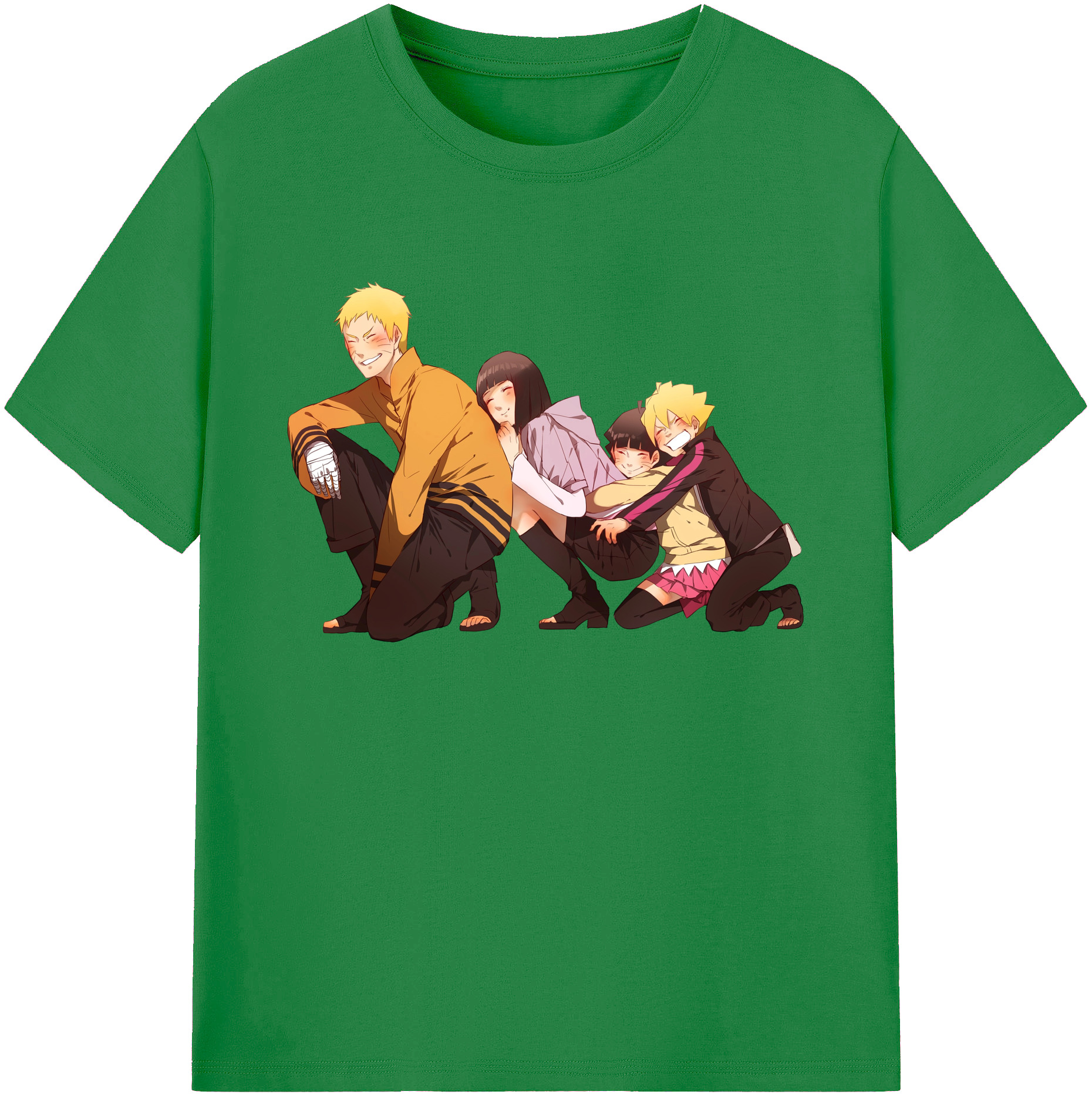 （画像用） NARUTO -ナルト- うずまき ナルト Uzumaki Naruto 綿100％ メンズ半袖Tシャツ｜肌触りやわらか＆通気性