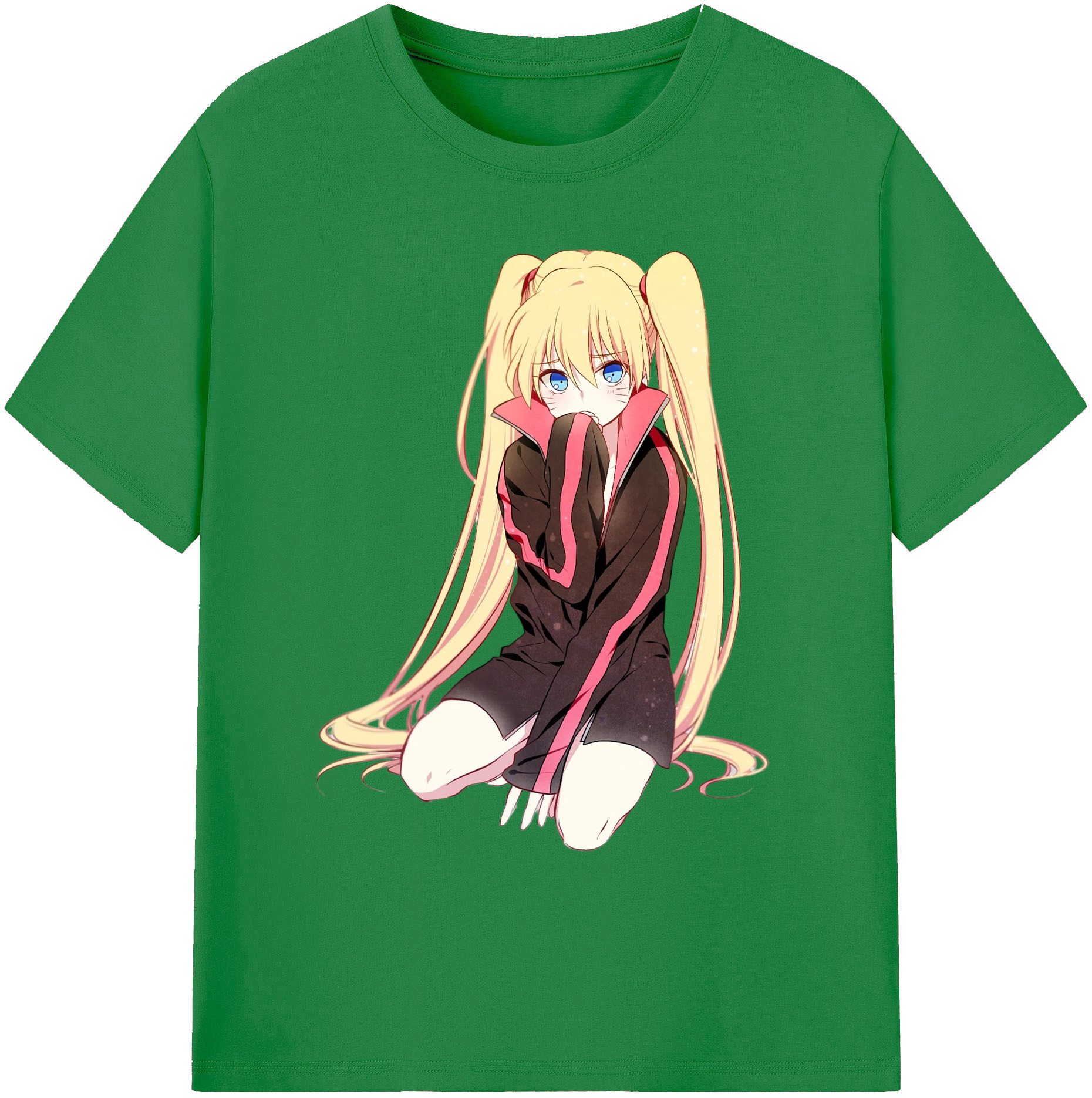 （画像用） NARUTO -ナルト- うずまき ナルト Uzumaki Naruto 綿100％ メンズ半袖Tシャツ｜肌触りやわらか＆通気性