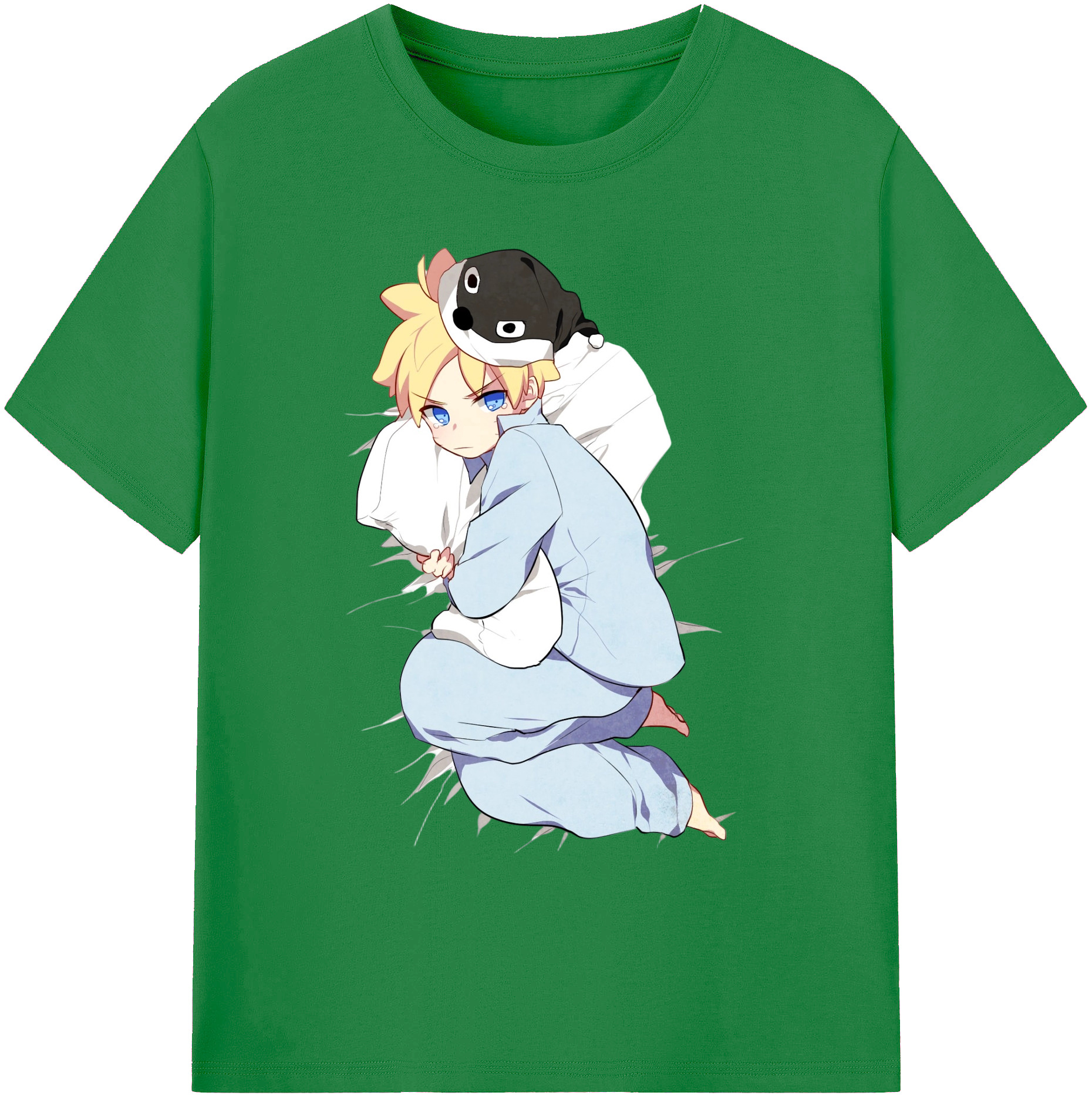 （画像用） NARUTO -ナルト- うずまき ナルト Uzumaki Naruto 綿100％ メンズ半袖Tシャツ｜肌触りやわらか＆通気性