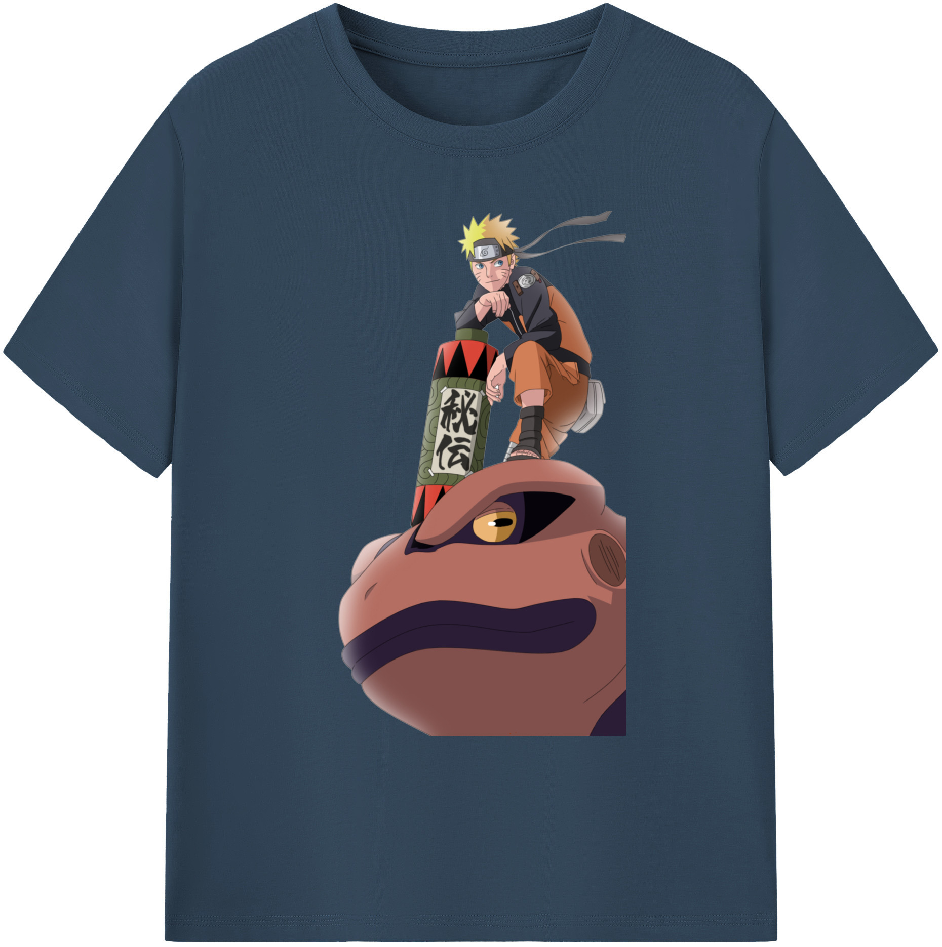 （画像用） NARUTO -ナルト- うずまき ナルト Uzumaki Naruto 綿100％ メンズ半袖Tシャツ｜肌触りやわらか＆通気性