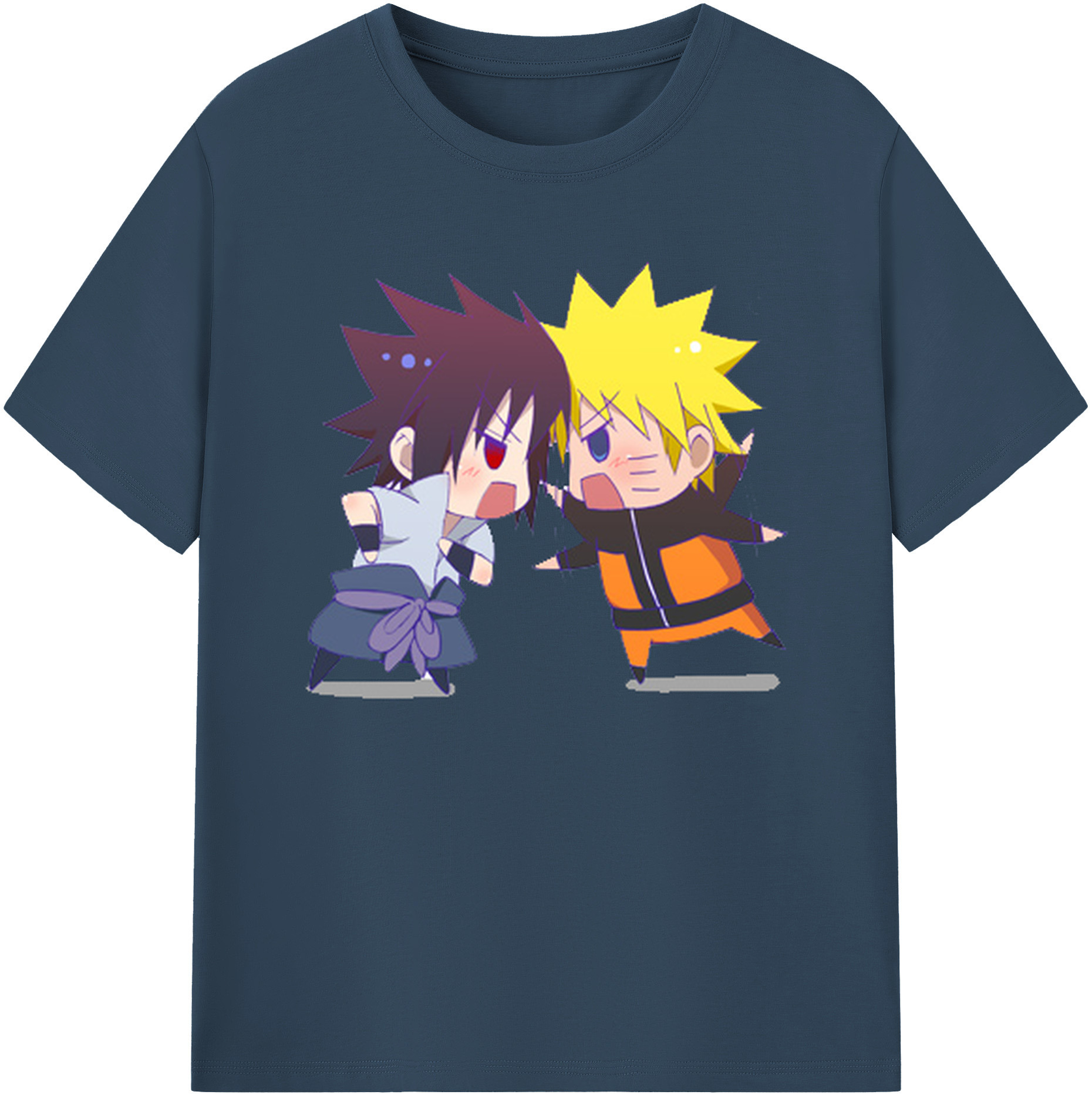 （画像用） NARUTO -ナルト- うずまき ナルト Uzumaki Naruto 綿100％ メンズ半袖Tシャツ｜肌触りやわらか＆通気性