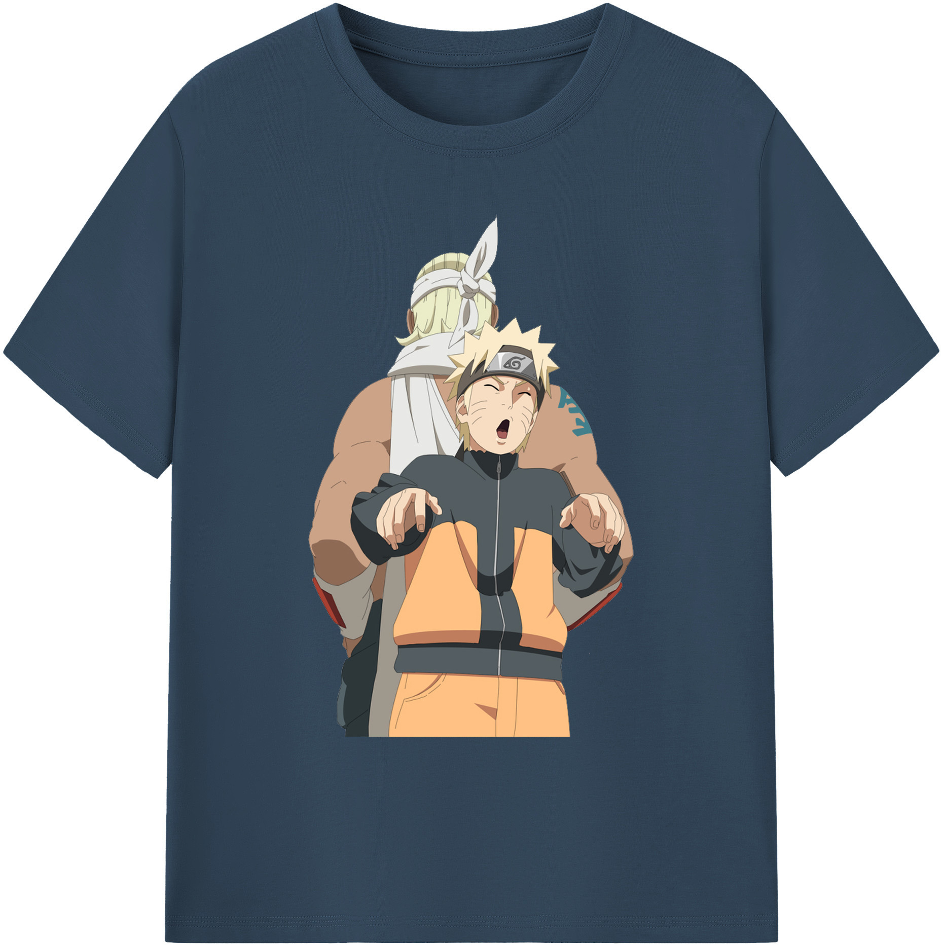 （画像用） NARUTO -ナルト- うずまき ナルト Uzumaki Naruto 綿100％ メンズ半袖Tシャツ｜肌触りやわらか＆通気性