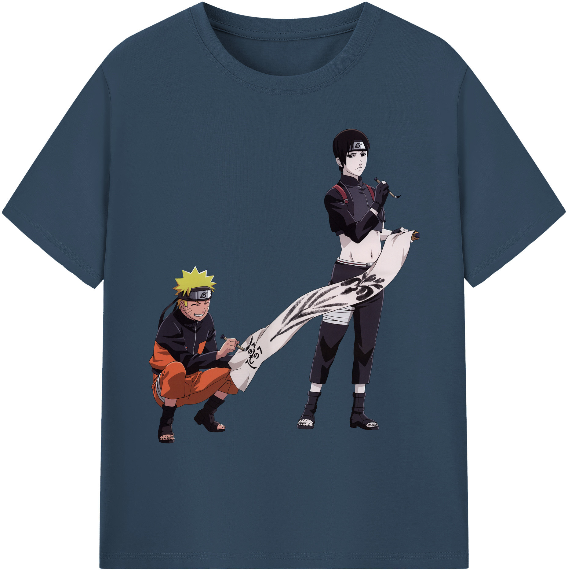 （画像用） NARUTO -ナルト- うずまき ナルト Uzumaki Naruto 綿100％ メンズ半袖Tシャツ｜肌触りやわらか＆通気性