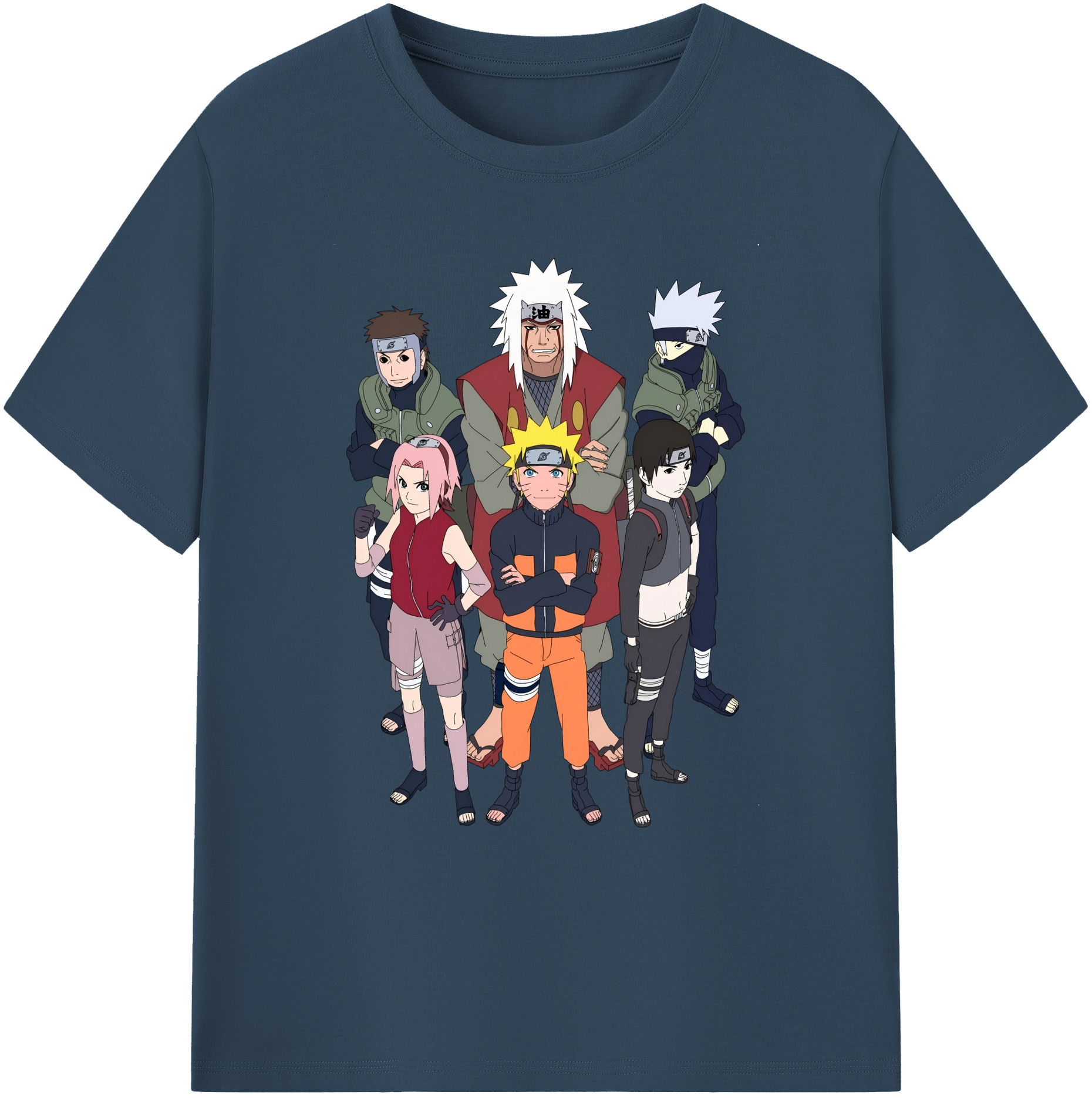（画像用） NARUTO -ナルト- うずまき ナルト Uzumaki Naruto 綿100％ メンズ半袖Tシャツ｜肌触りやわらか＆通気性