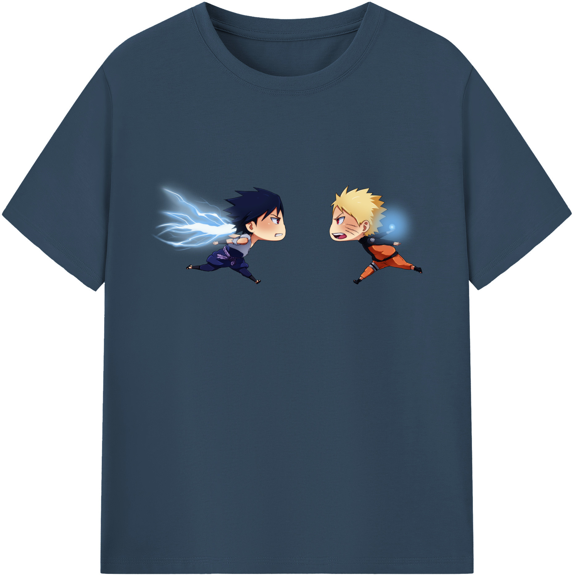 （画像用） NARUTO -ナルト- うずまき ナルト Uzumaki Naruto 綿100％ メンズ半袖Tシャツ｜肌触りやわらか＆通気性