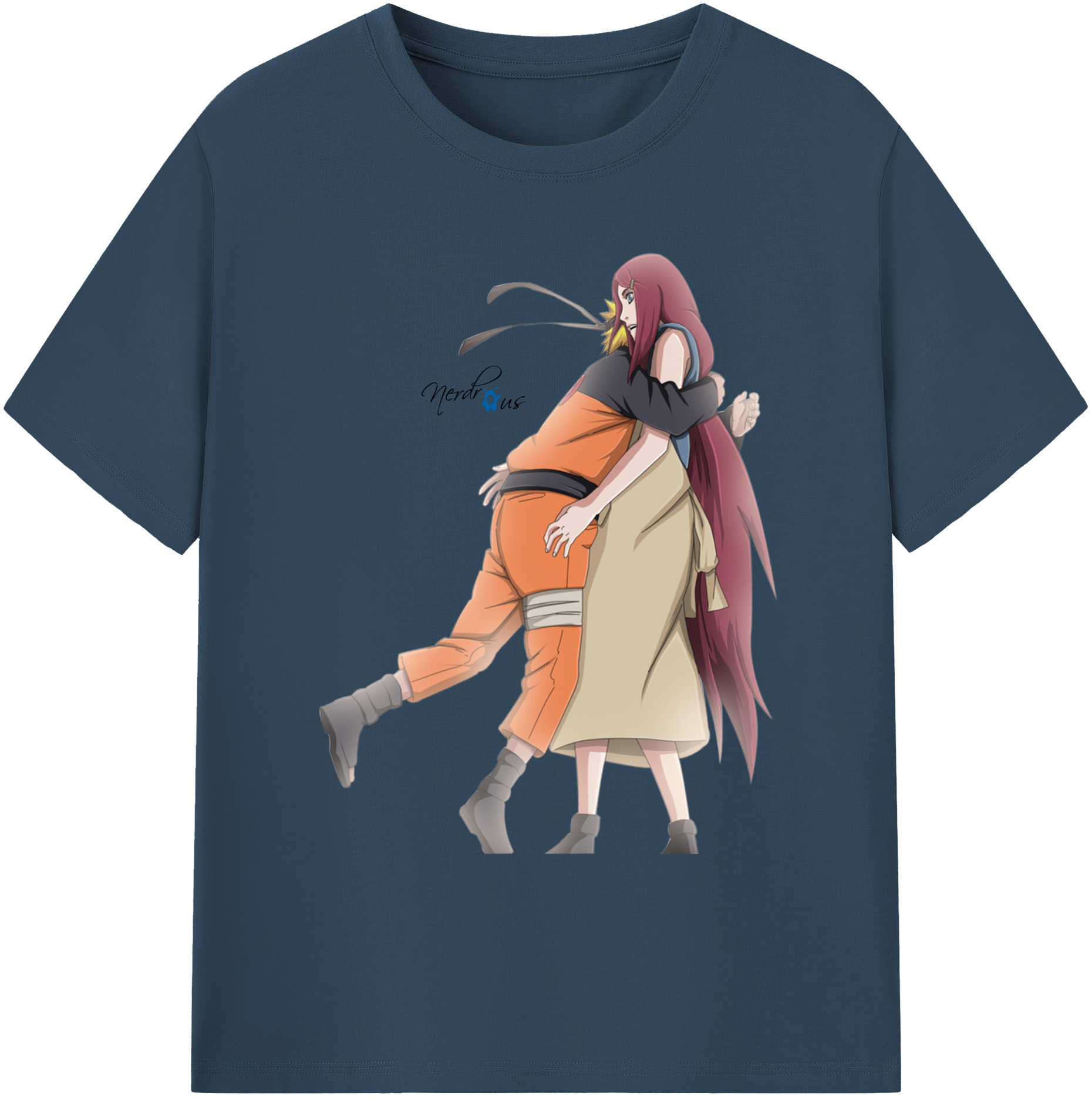 （画像用） NARUTO -ナルト- うずまき ナルト Uzumaki Naruto 綿100％ メンズ半袖Tシャツ｜肌触りやわらか＆通気性