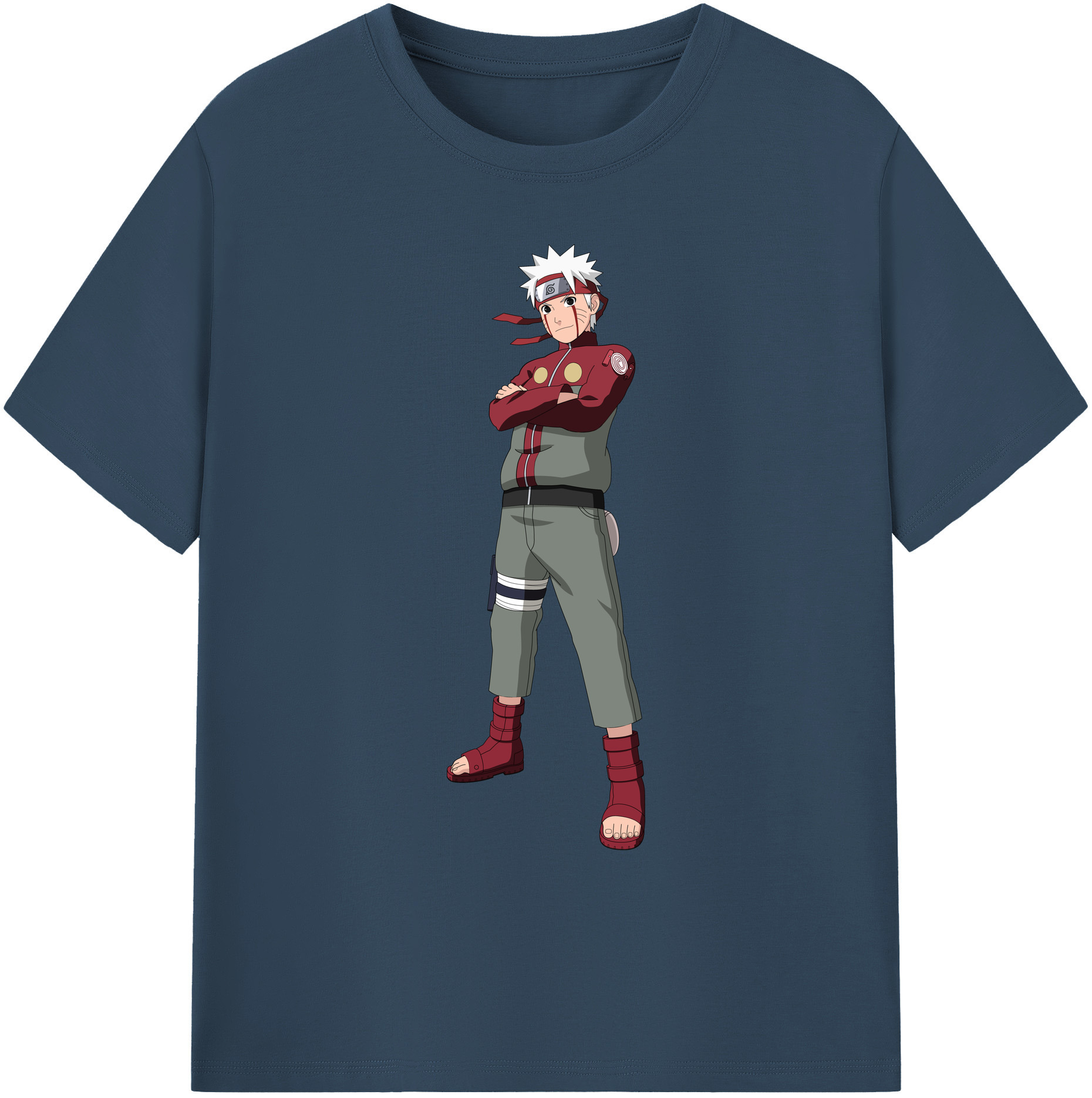 （画像用） NARUTO -ナルト- うずまき ナルト Uzumaki Naruto 綿100％ メンズ半袖Tシャツ｜肌触りやわらか＆通気性