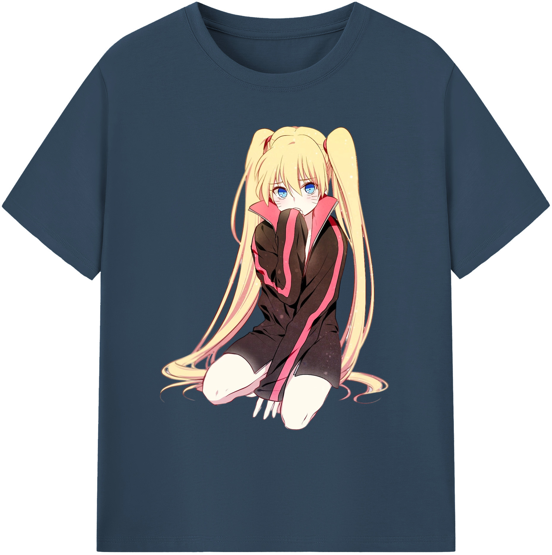 （画像用） NARUTO -ナルト- うずまき ナルト Uzumaki Naruto 綿100％ メンズ半袖Tシャツ｜肌触りやわらか＆通気性