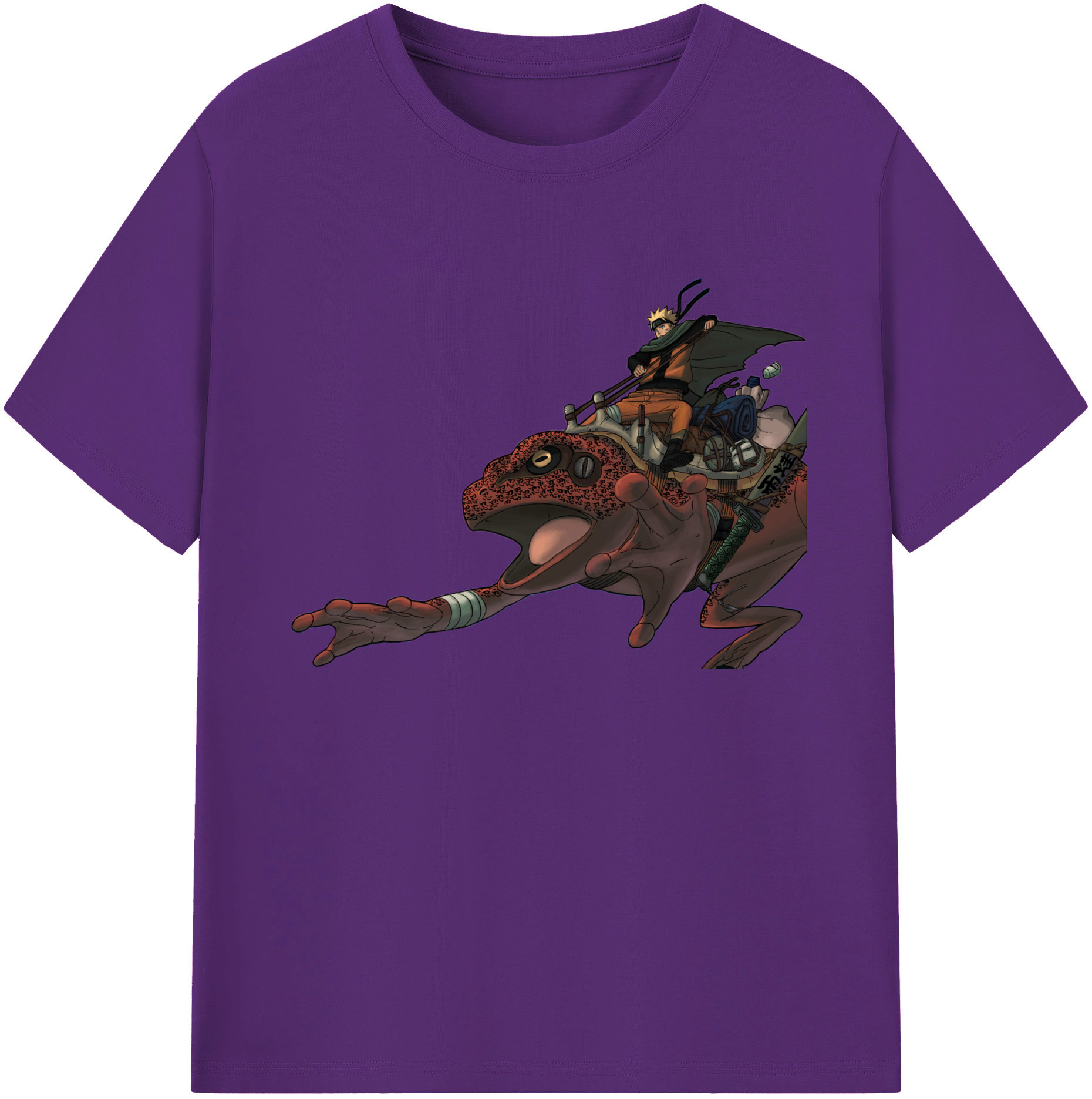 （画像用） NARUTO -ナルト- うずまき ナルト Uzumaki Naruto 綿100％ メンズ半袖Tシャツ｜肌触りやわらか＆通気性