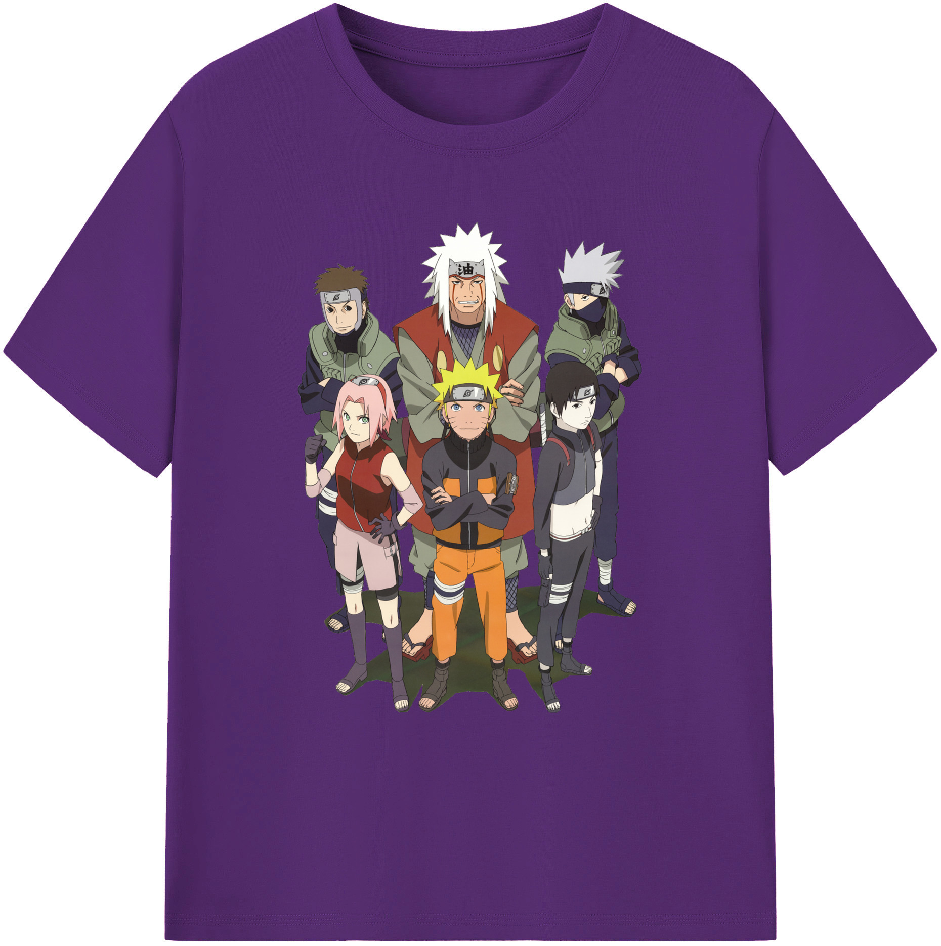 （画像用） NARUTO -ナルト- うずまき ナルト Uzumaki Naruto 綿100％ メンズ半袖Tシャツ｜肌触りやわらか＆通気性