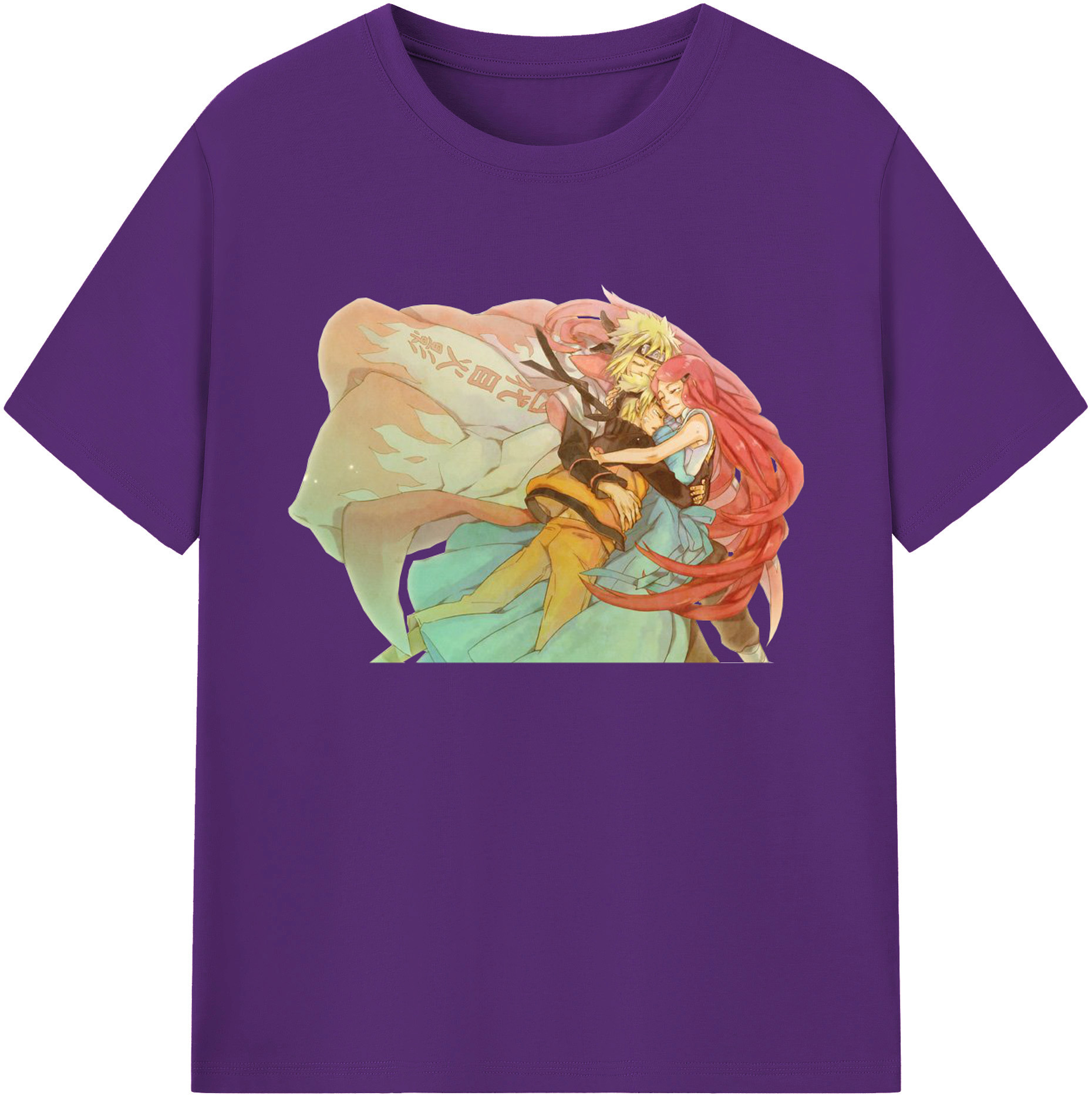 （画像用） NARUTO -ナルト- うずまき ナルト Uzumaki Naruto 綿100％ メンズ半袖Tシャツ｜肌触りやわらか＆通気性