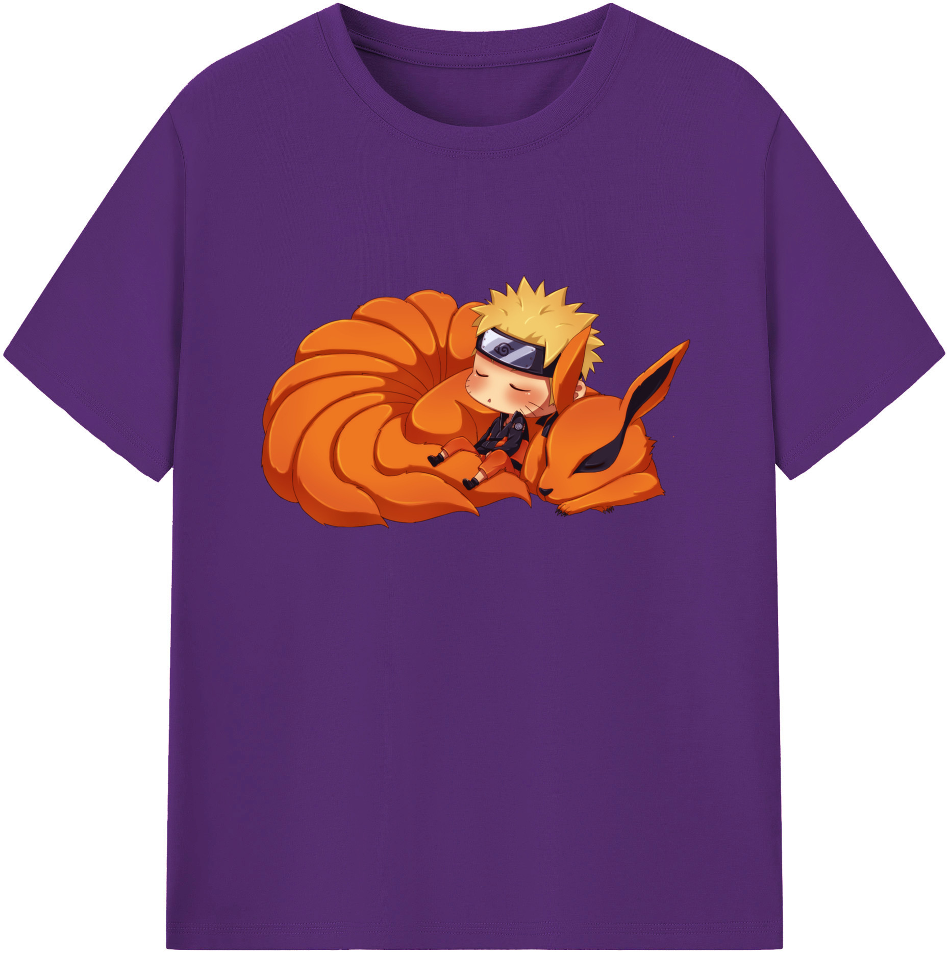 （画像用） NARUTO -ナルト- うずまき ナルト Uzumaki Naruto 綿100％ メンズ半袖Tシャツ｜肌触りやわらか＆通気性
