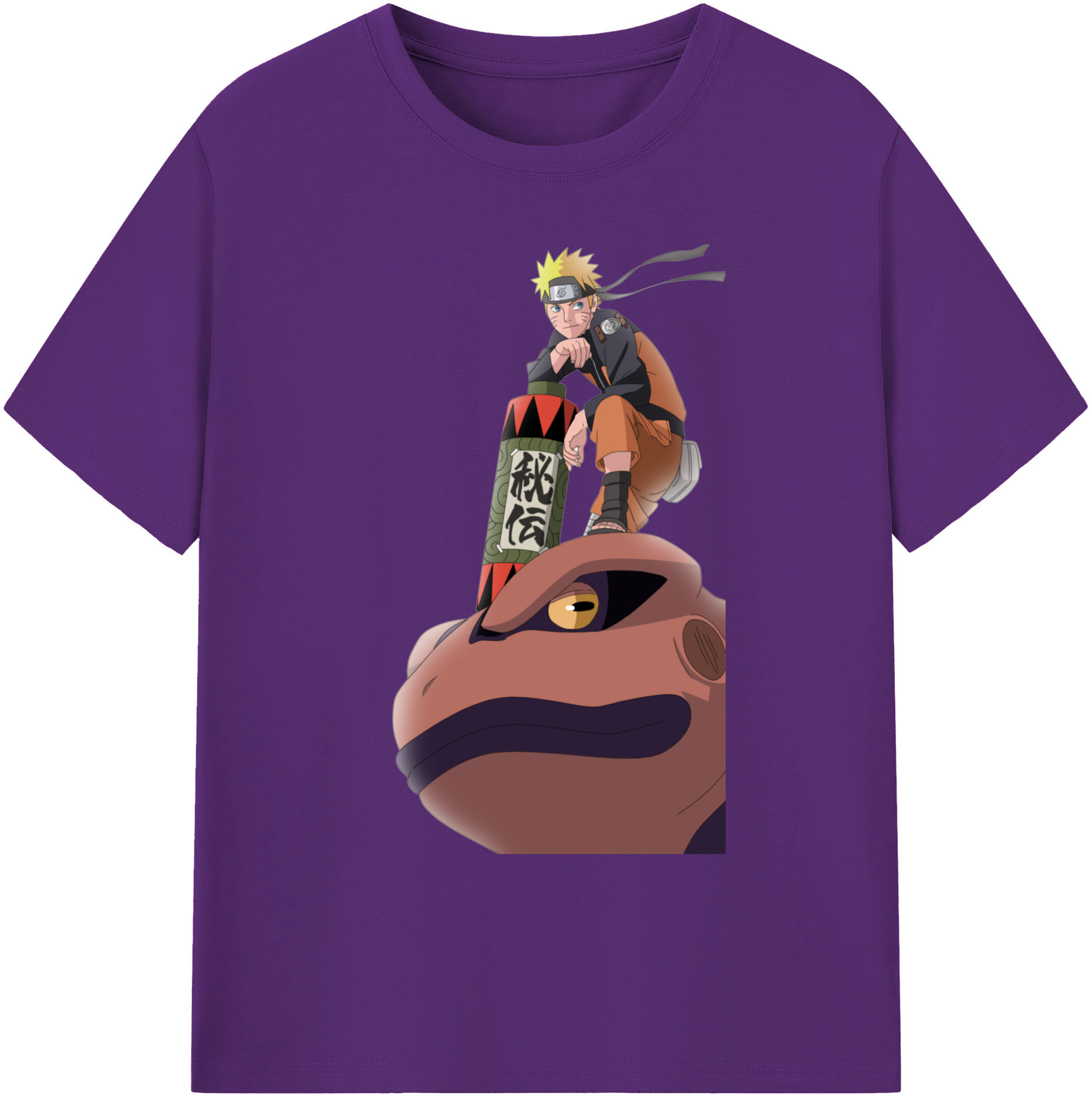 （画像用） NARUTO -ナルト- うずまき ナルト Uzumaki Naruto 綿100％ メンズ半袖Tシャツ｜肌触りやわらか＆通気性