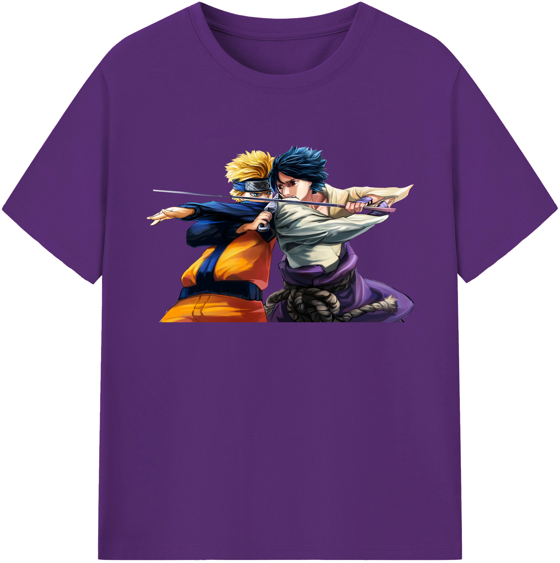 （画像用） NARUTO -ナルト- うずまき ナルト Uzumaki Naruto 綿100％ メンズ半袖Tシャツ｜肌触りやわらか＆通気性
