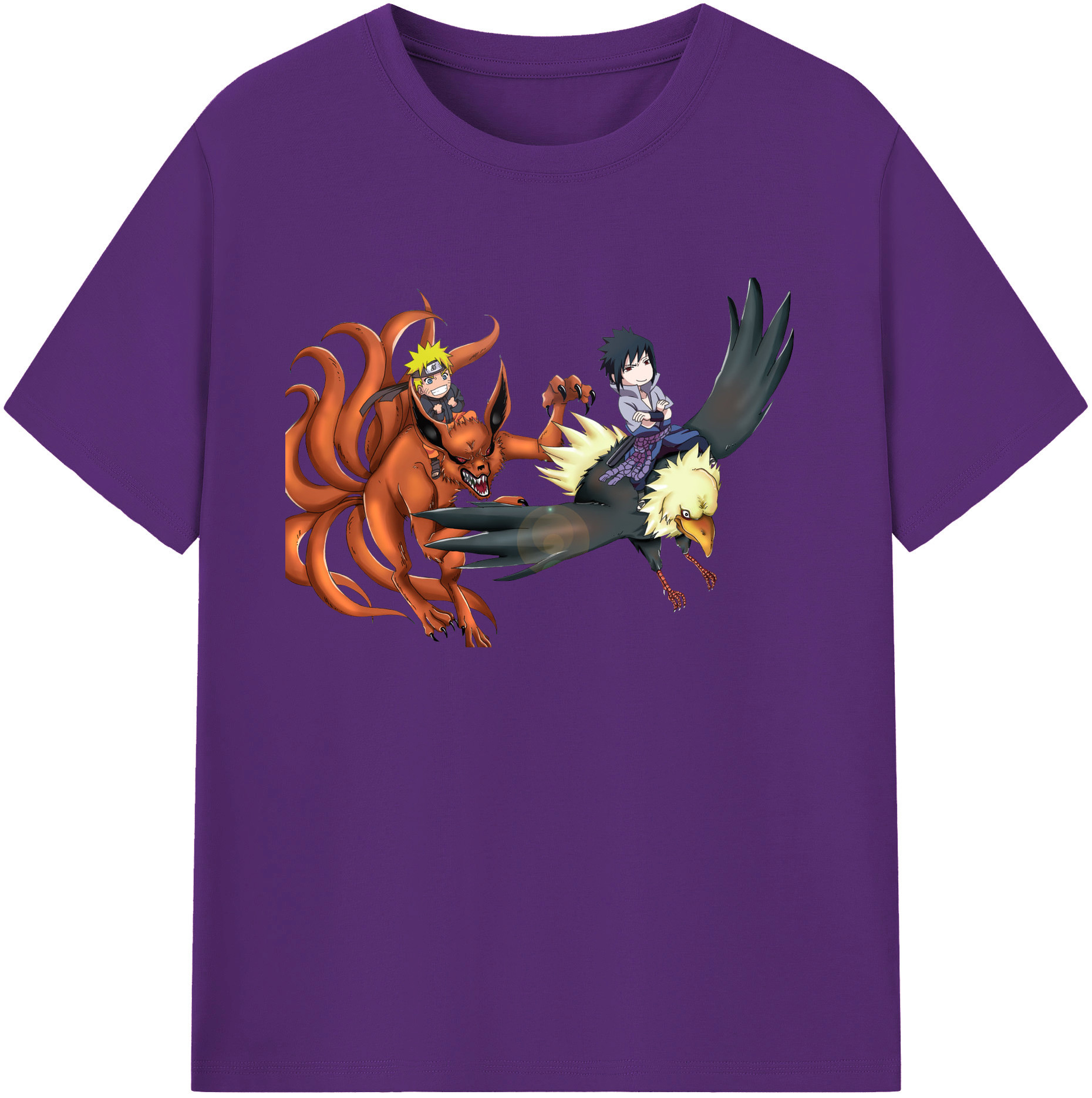 （画像用） NARUTO -ナルト- うずまき ナルト Uzumaki Naruto 綿100％ メンズ半袖Tシャツ｜肌触りやわらか＆通気性