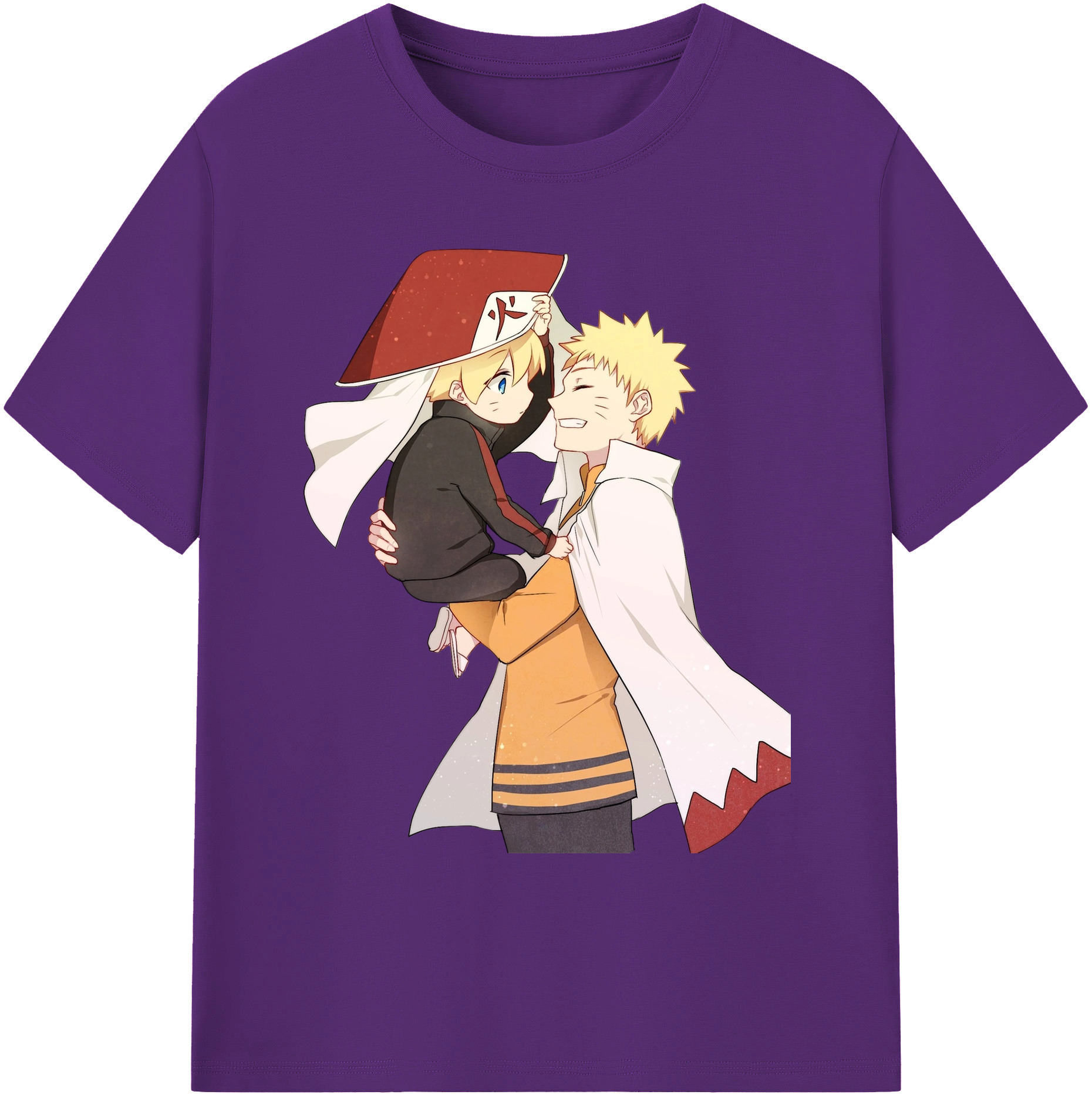 （画像用） NARUTO -ナルト- うずまき ナルト Uzumaki Naruto 綿100％ メンズ半袖Tシャツ｜肌触りやわらか＆通気性