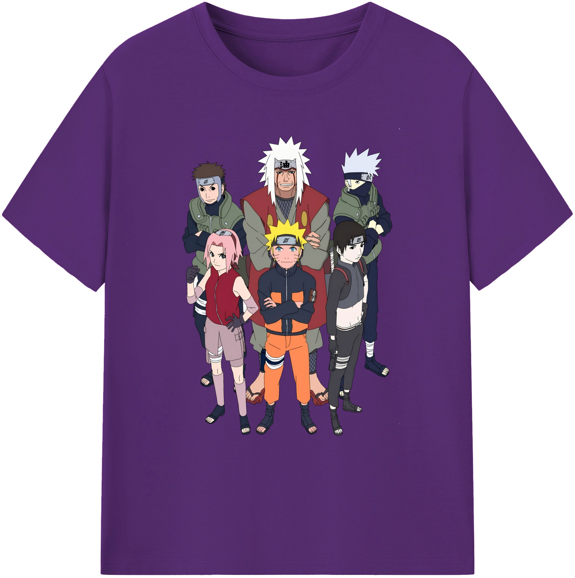 （画像用） NARUTO -ナルト- うずまき ナルト Uzumaki Naruto 綿100％ メンズ半袖Tシャツ｜肌触りやわらか＆通気性