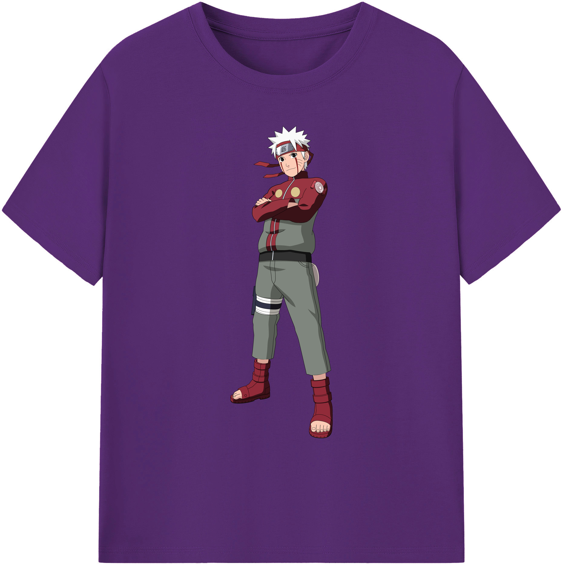 （画像用） NARUTO -ナルト- うずまき ナルト Uzumaki Naruto 綿100％ メンズ半袖Tシャツ｜肌触りやわらか＆通気性